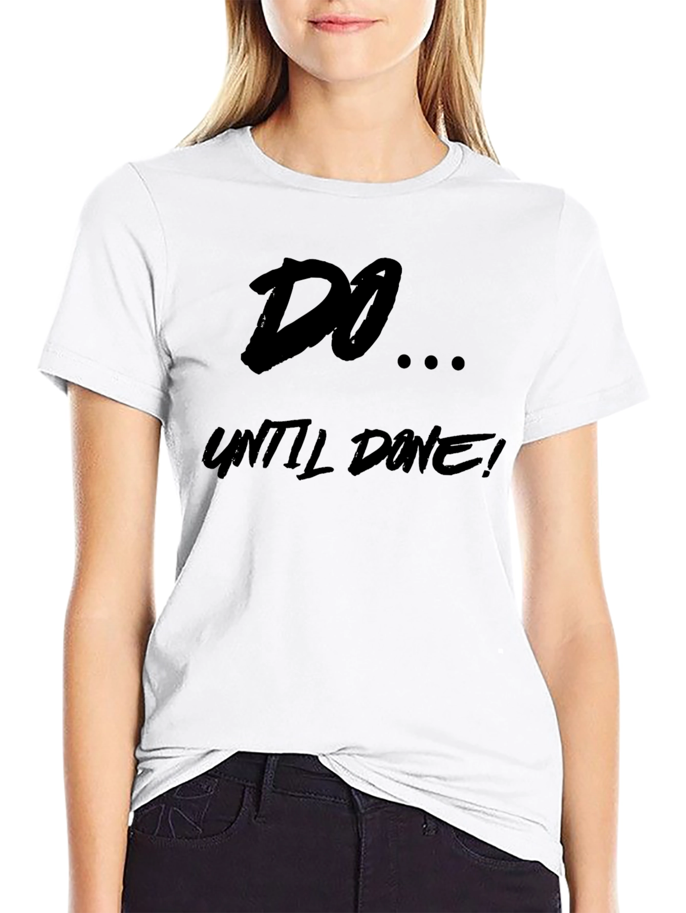 Do Until Done Black Graphic Tee