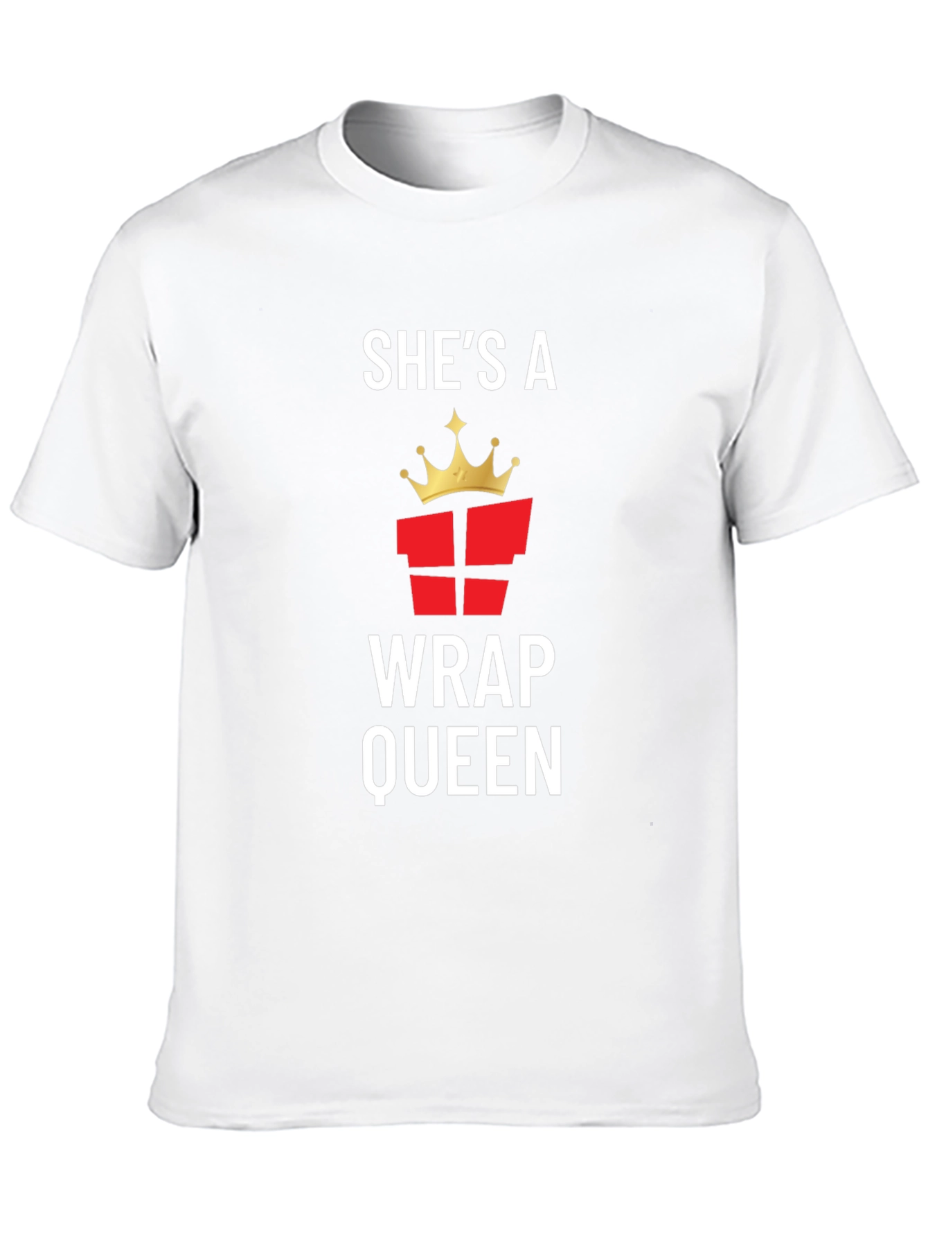 Shes a Wrap Queen T-Shirt - Gift Wrapping Tee