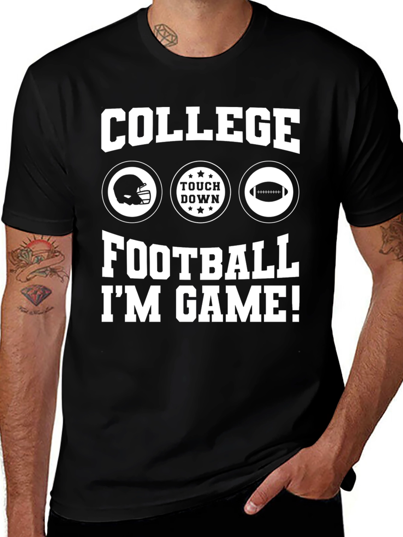 College Football Graphic Tee