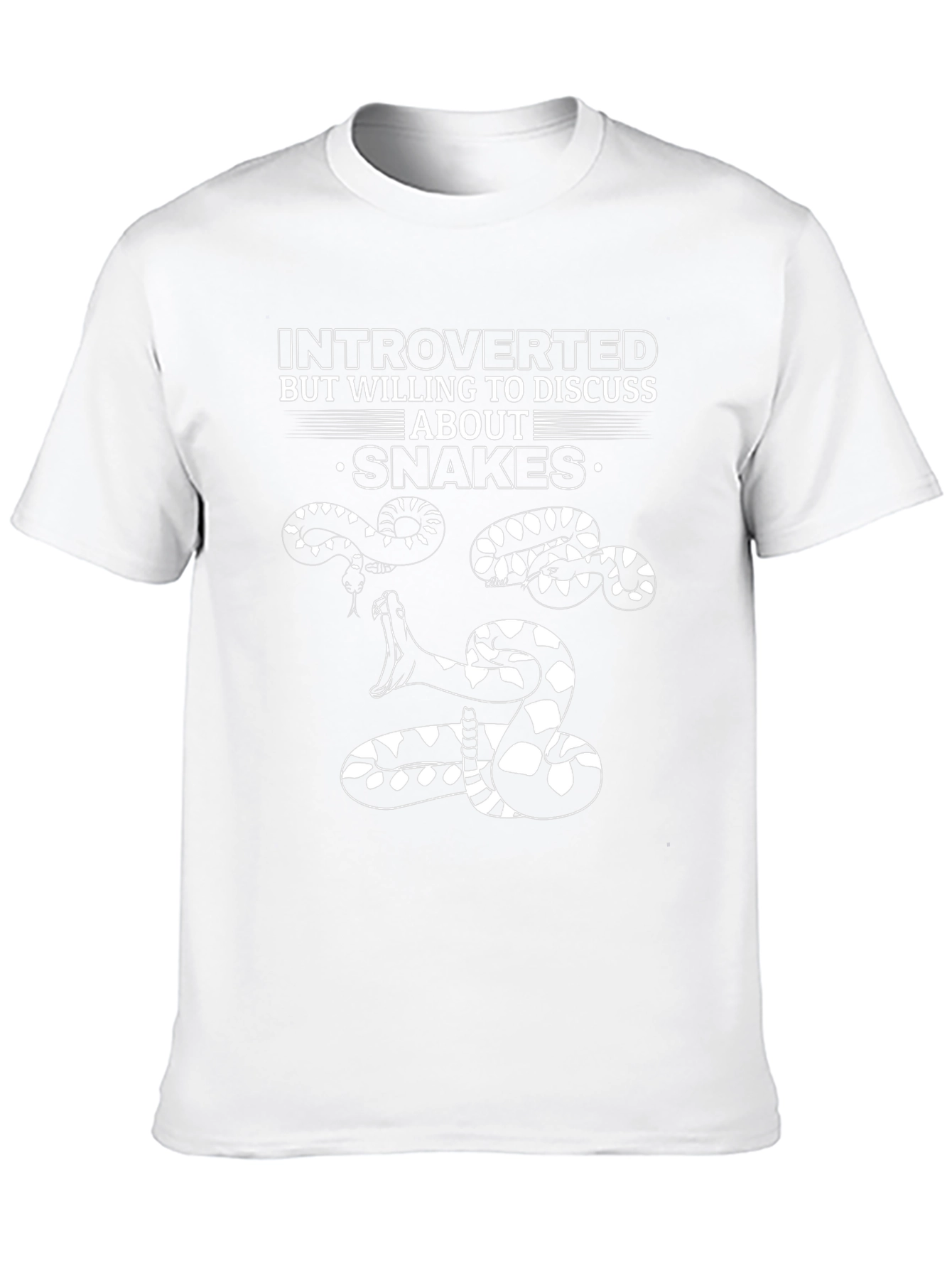 Introverted Snake Graphic T-Shirt