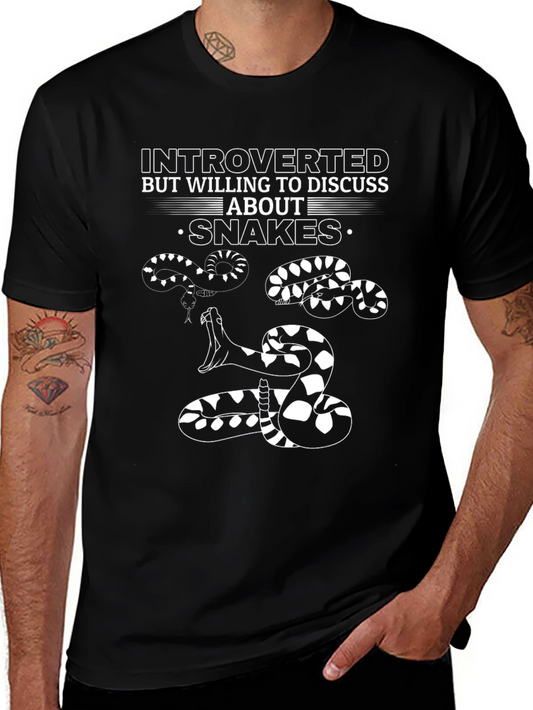 Introverted Snake Graphic T-Shirt