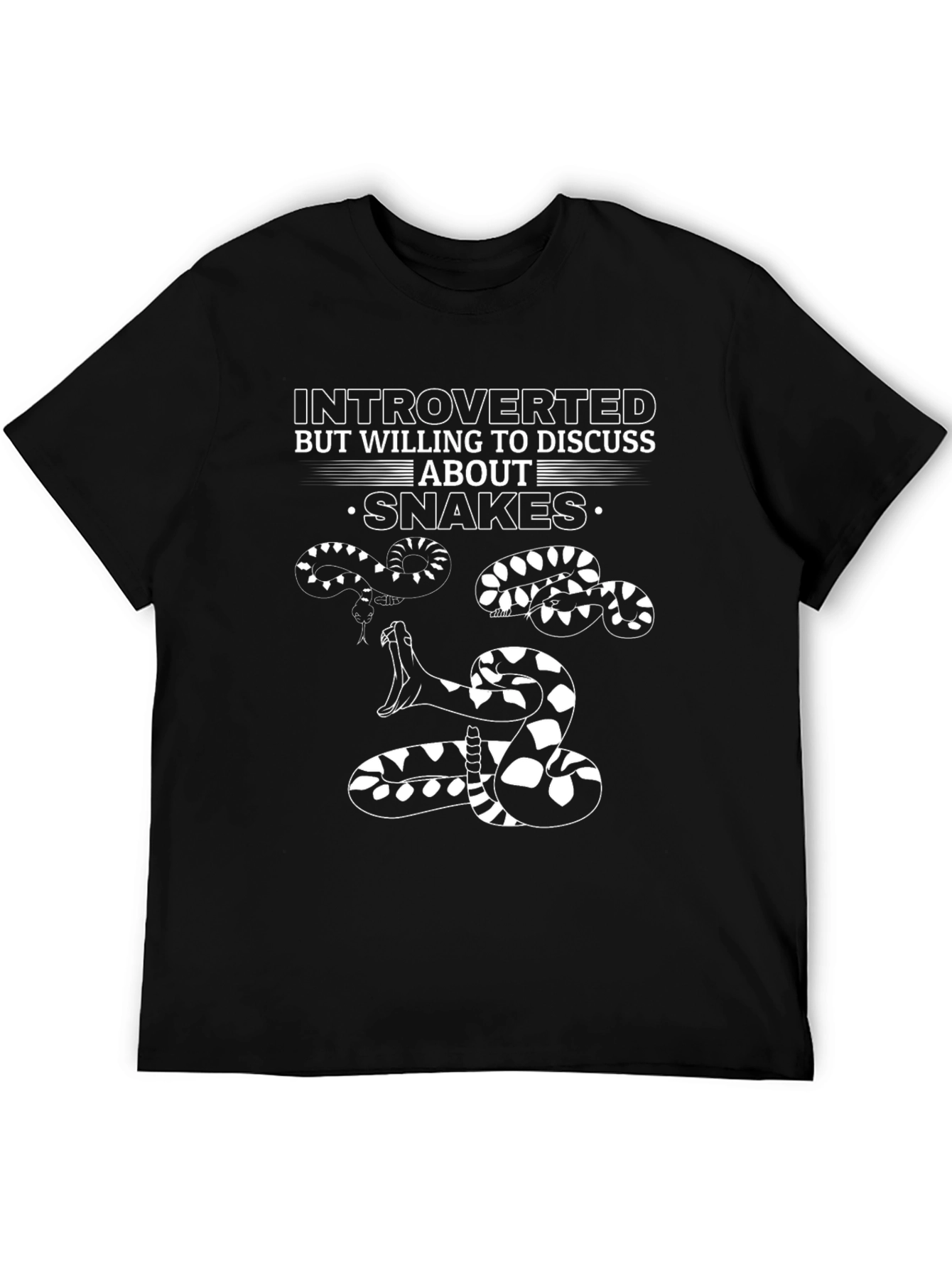 Introverted Snake Graphic T-Shirt