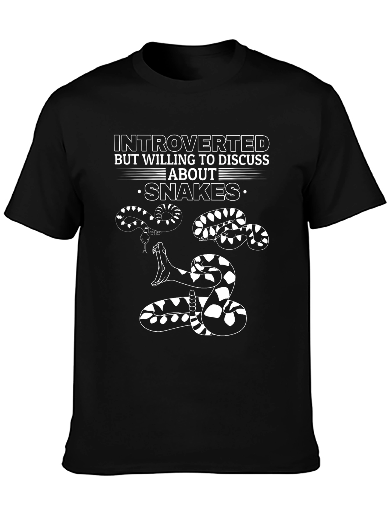 Introverted Snake Graphic T-Shirt