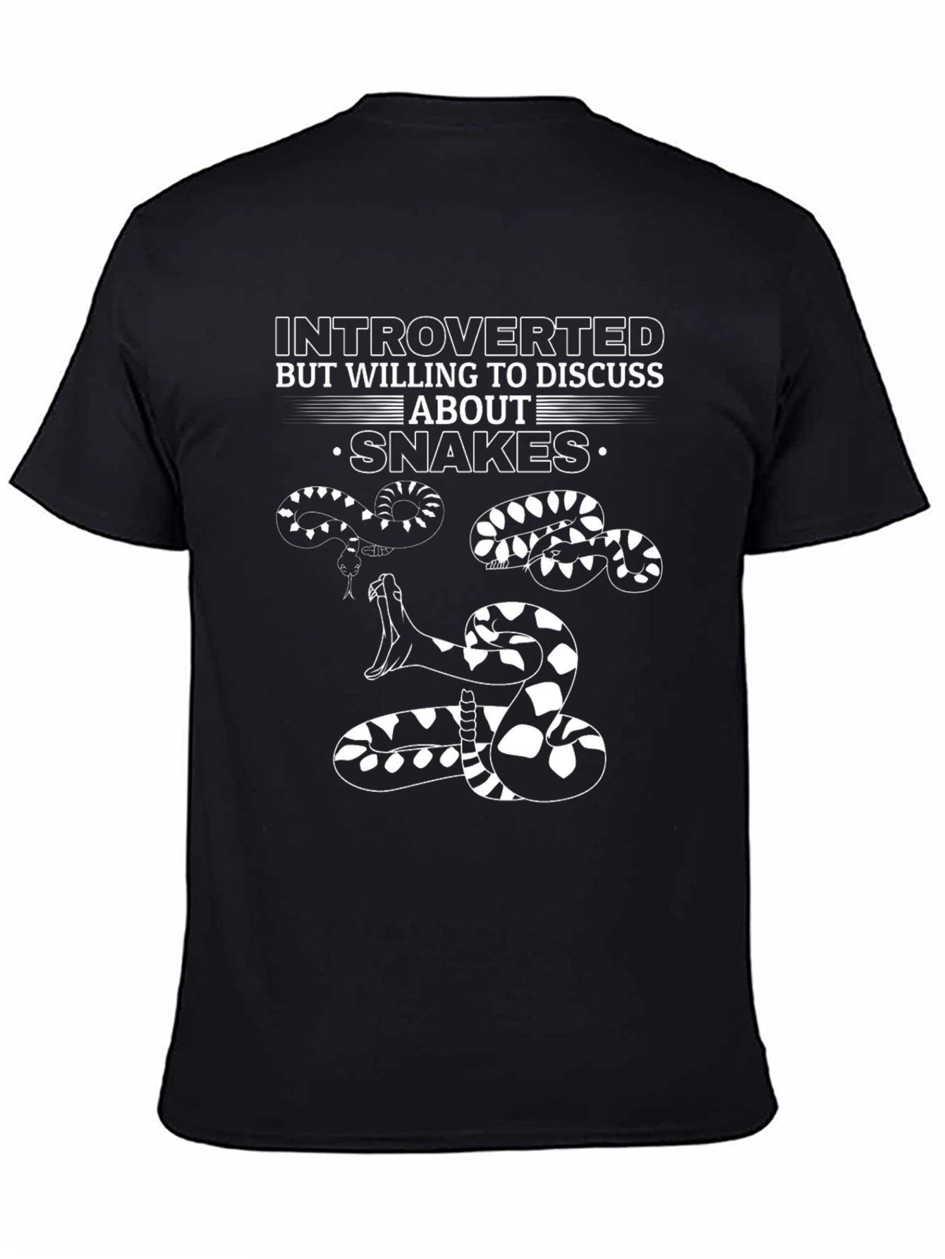 Introverted Snake Graphic T-Shirt