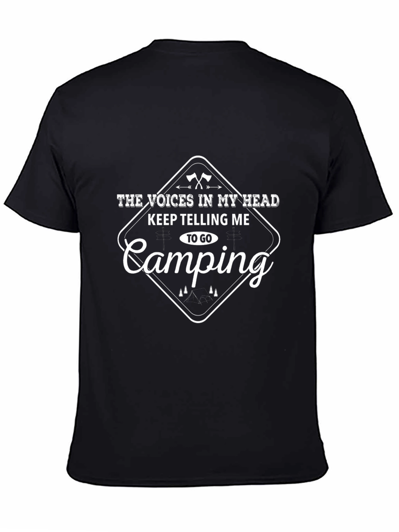 Camping T-Shirt - Voices In My Head - Adventure