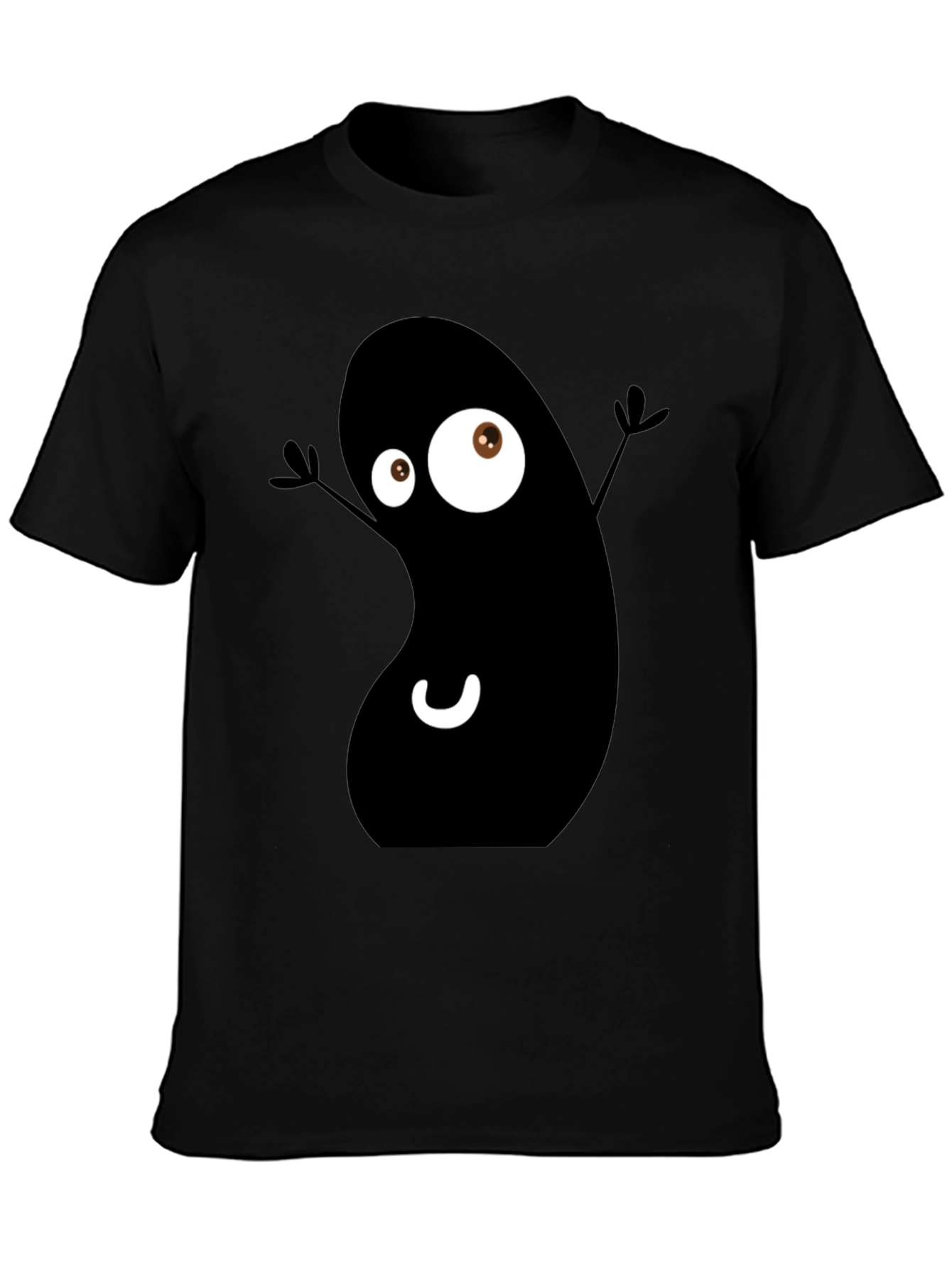 Funky Black Bean Cartoon T-Shirt