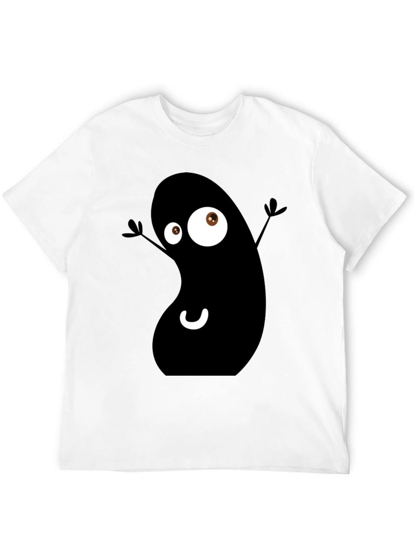 Funky Black Bean Cartoon T-Shirt