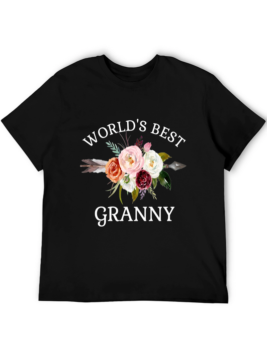 Worlds Best Granny Floral T-Shirt