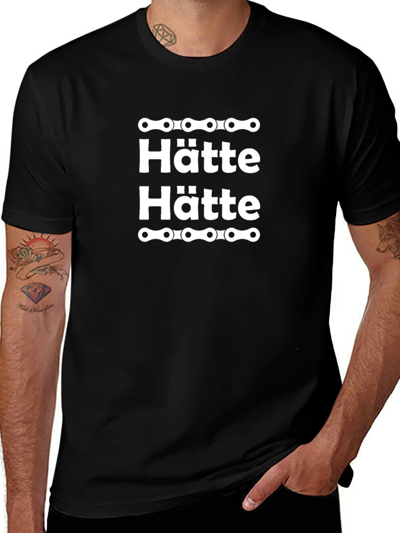 Hätte Hätte Bicycle Chain T-Shirt - Black