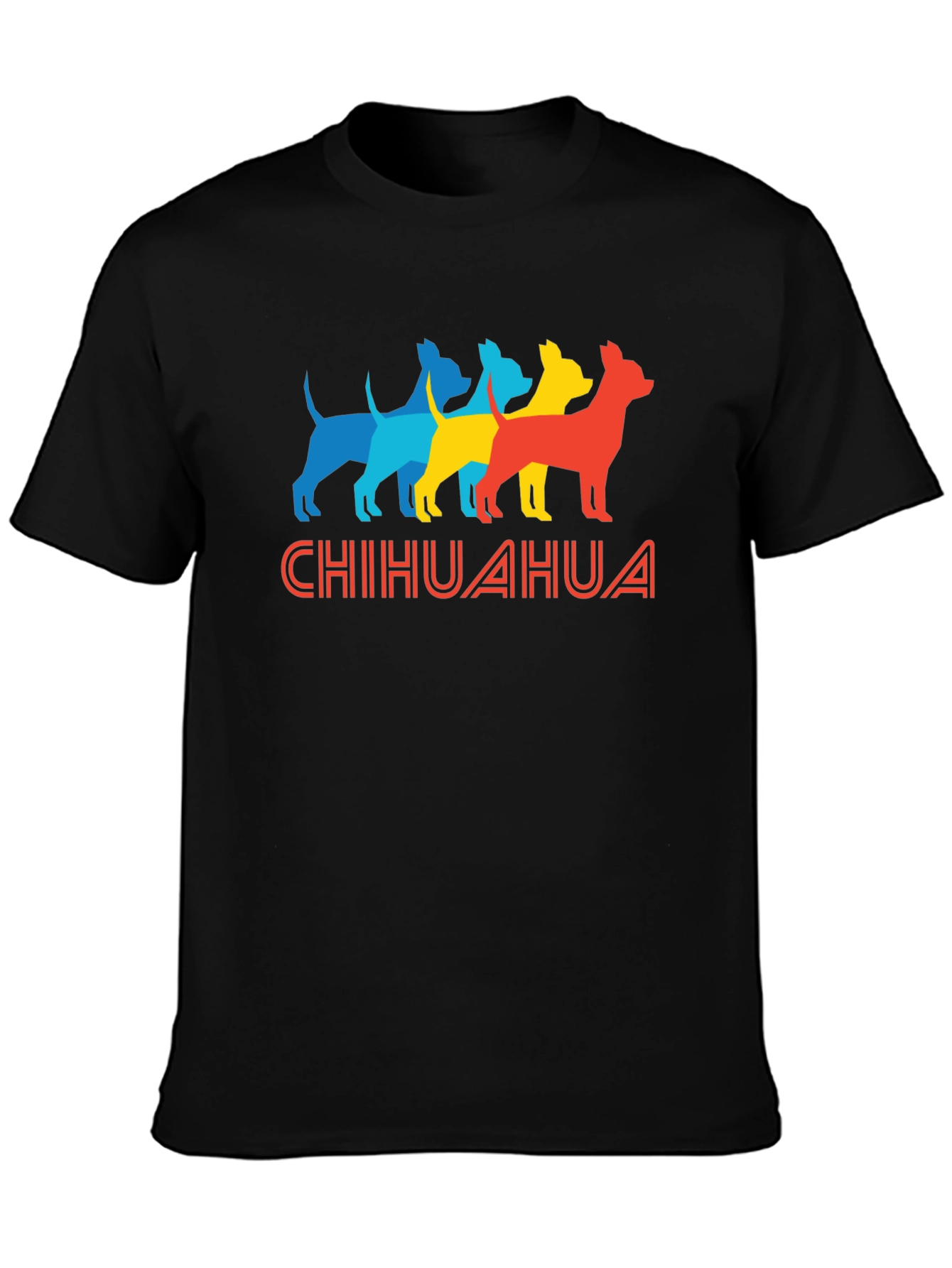 Chihuahua Dog Silhouette Graphic Tee - Unique Design
