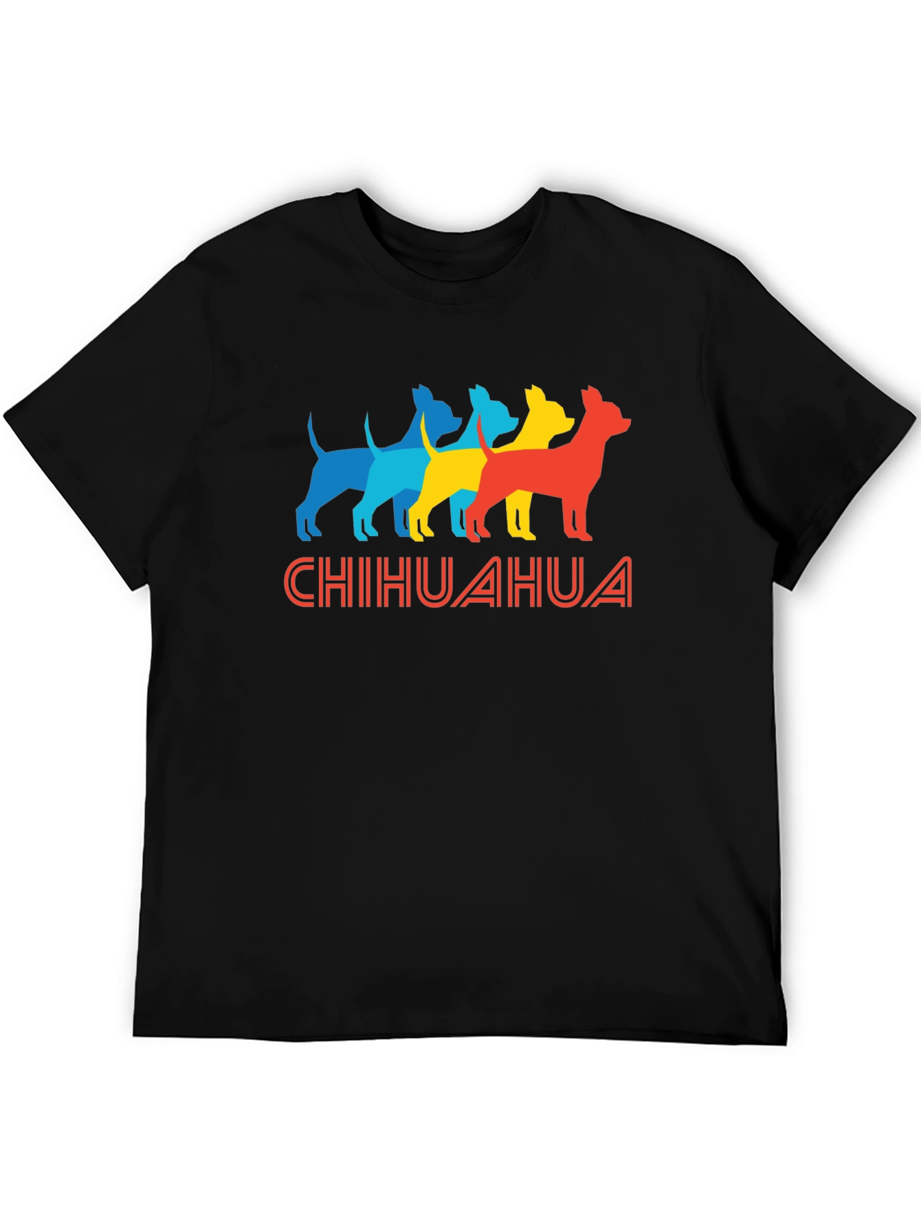 Chihuahua Dog Silhouette Graphic Tee - Unique Design