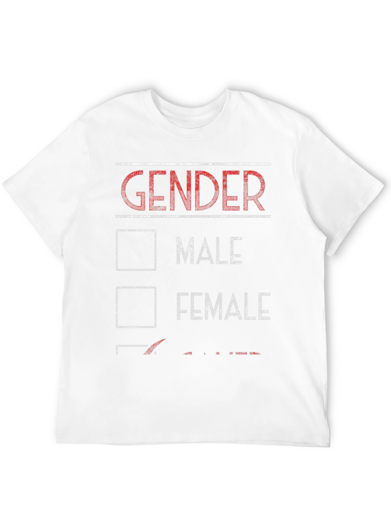 Gender Checkbox Novelty T-Shirt