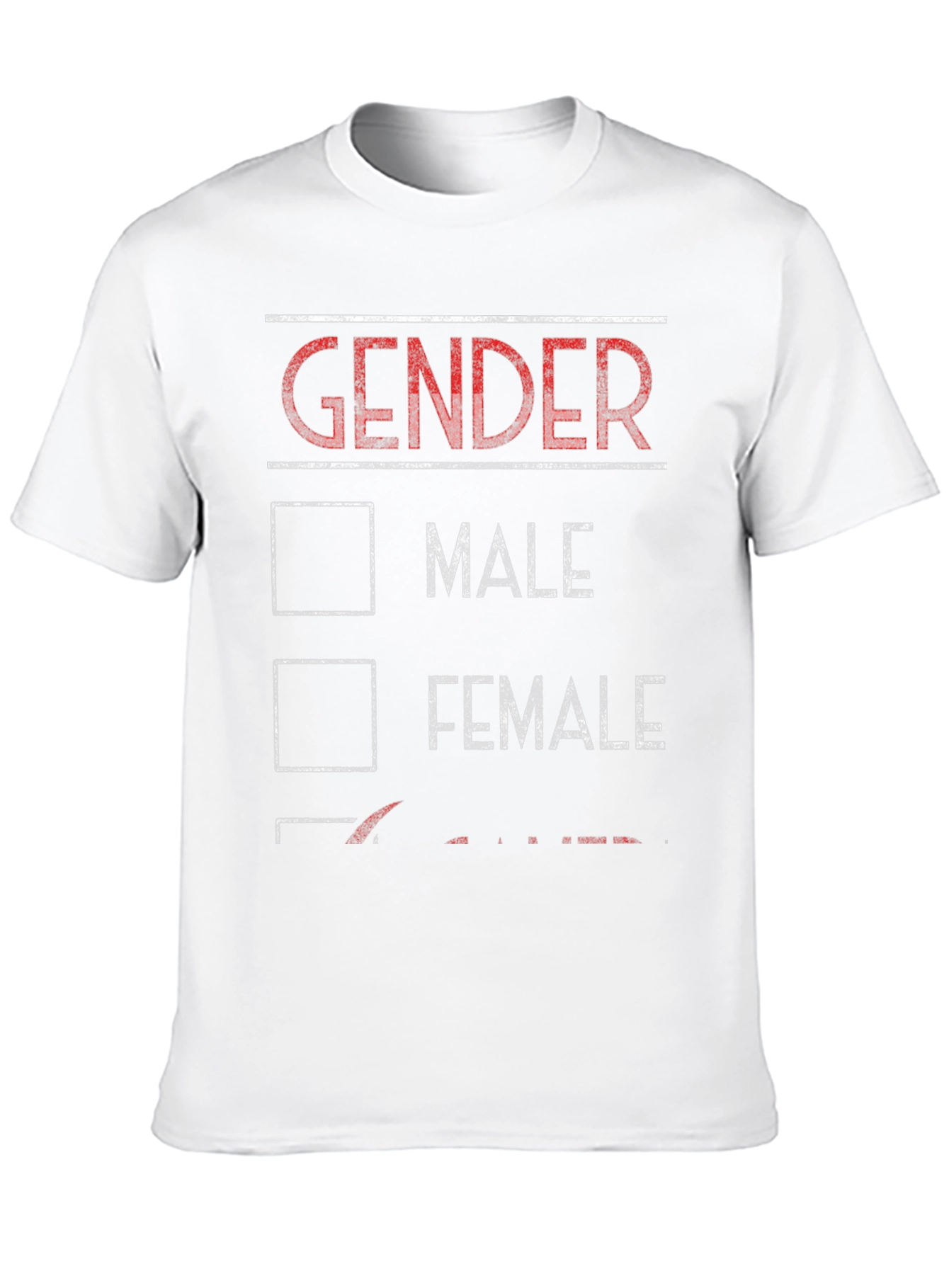 Gender Checkbox Novelty T-Shirt