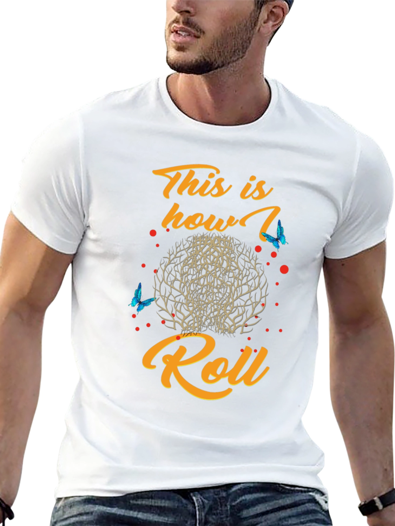 This is How I Roll Black Graphic Tee