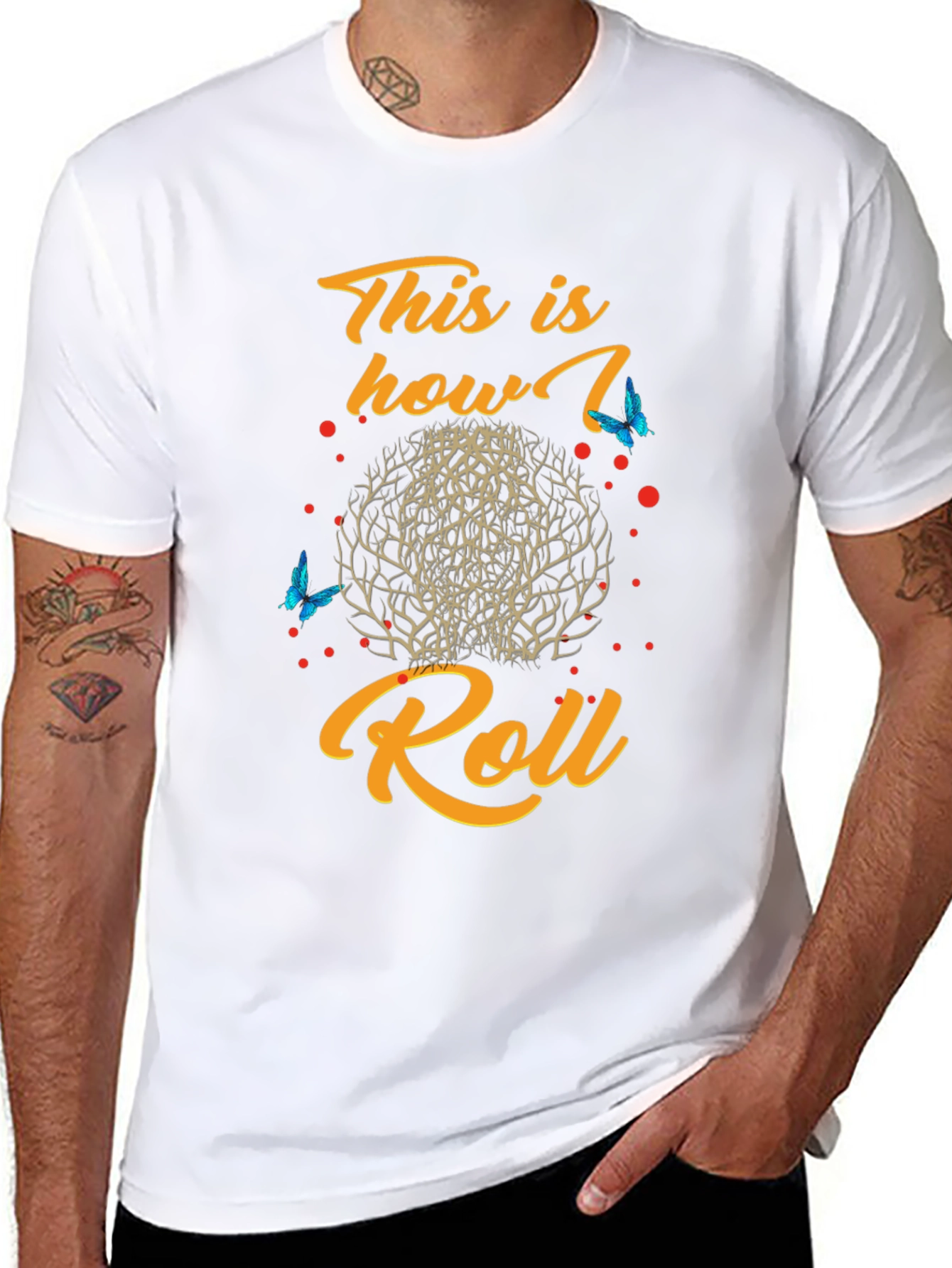 This is How I Roll Black Graphic Tee