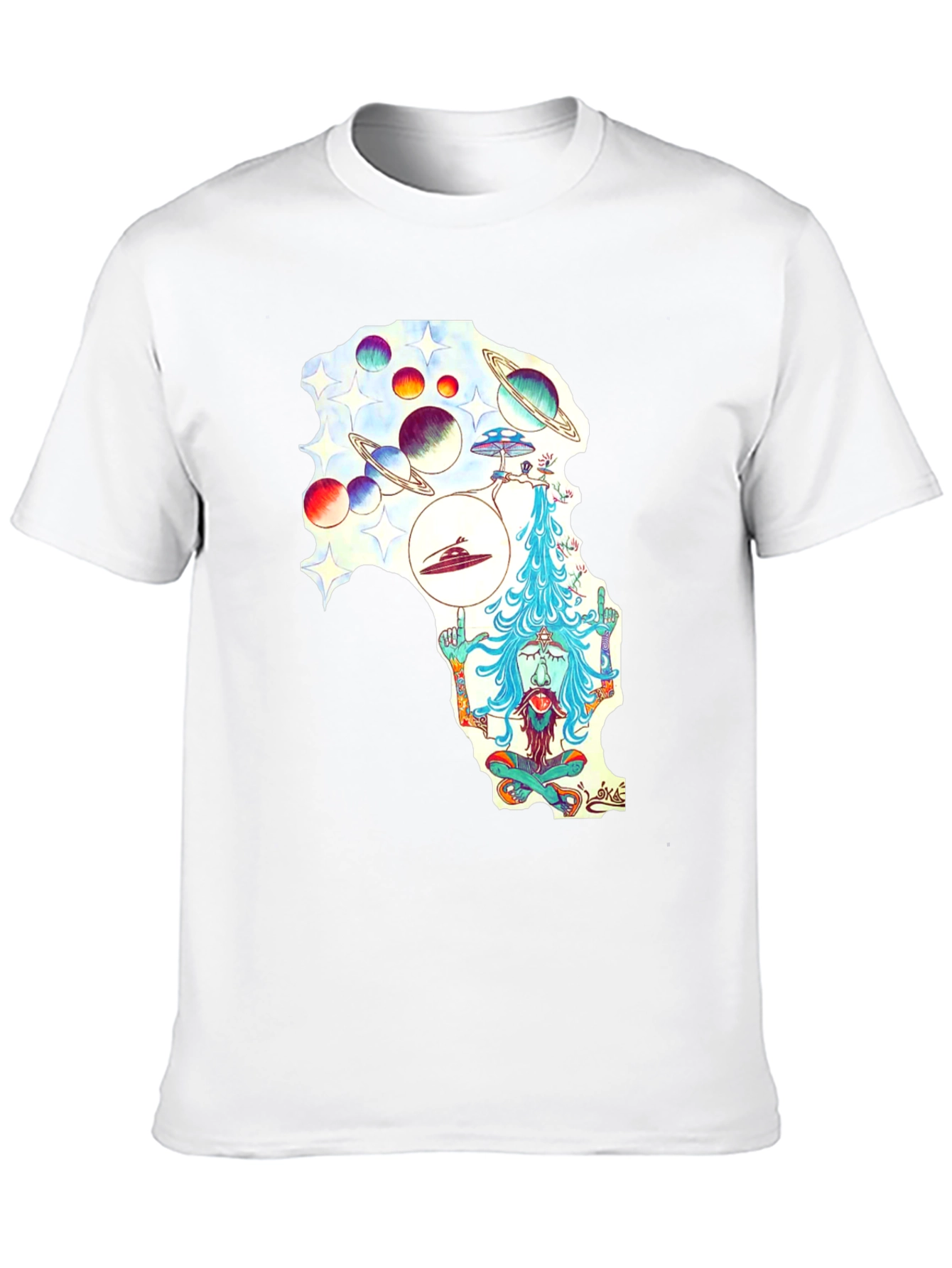 Cosmic Meditation Graphic T-Shirt