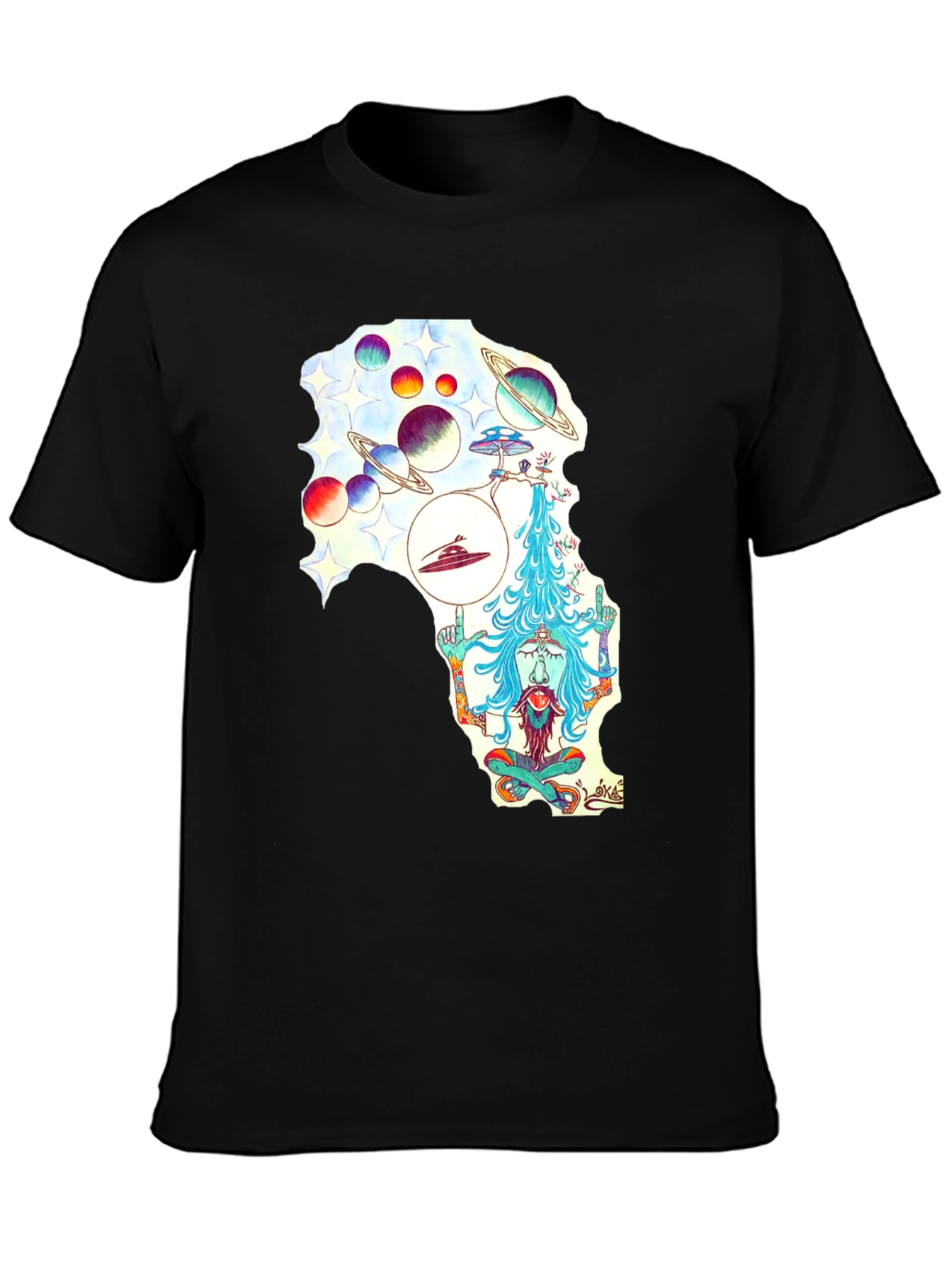 Cosmic Meditation Graphic T-Shirt