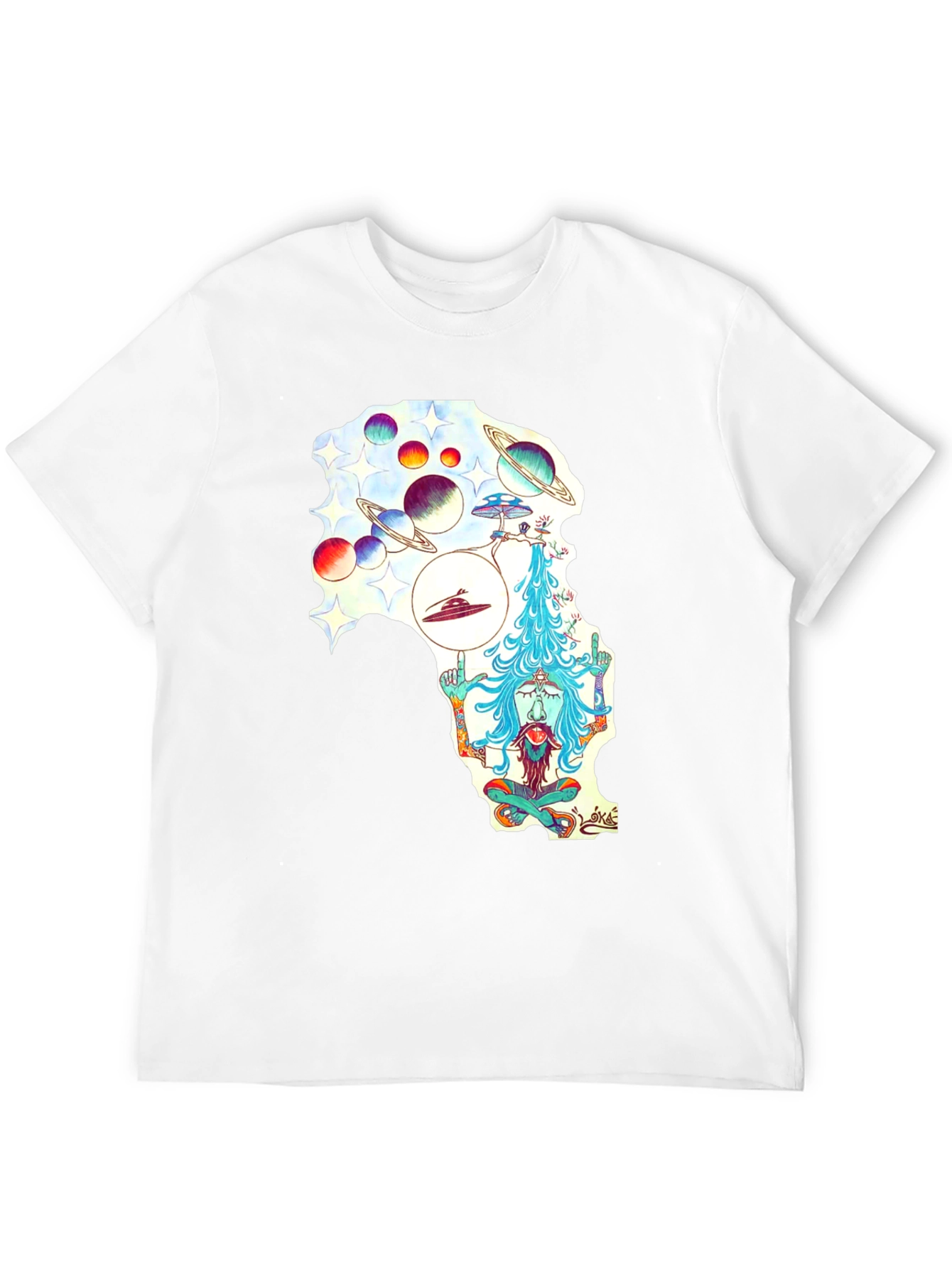Cosmic Meditation Graphic T-Shirt