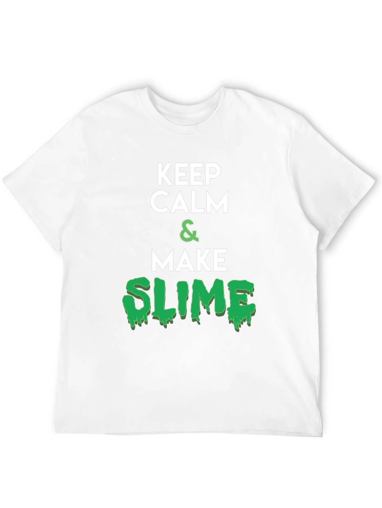 Keep Calm & Make Slime Black T-Shirt