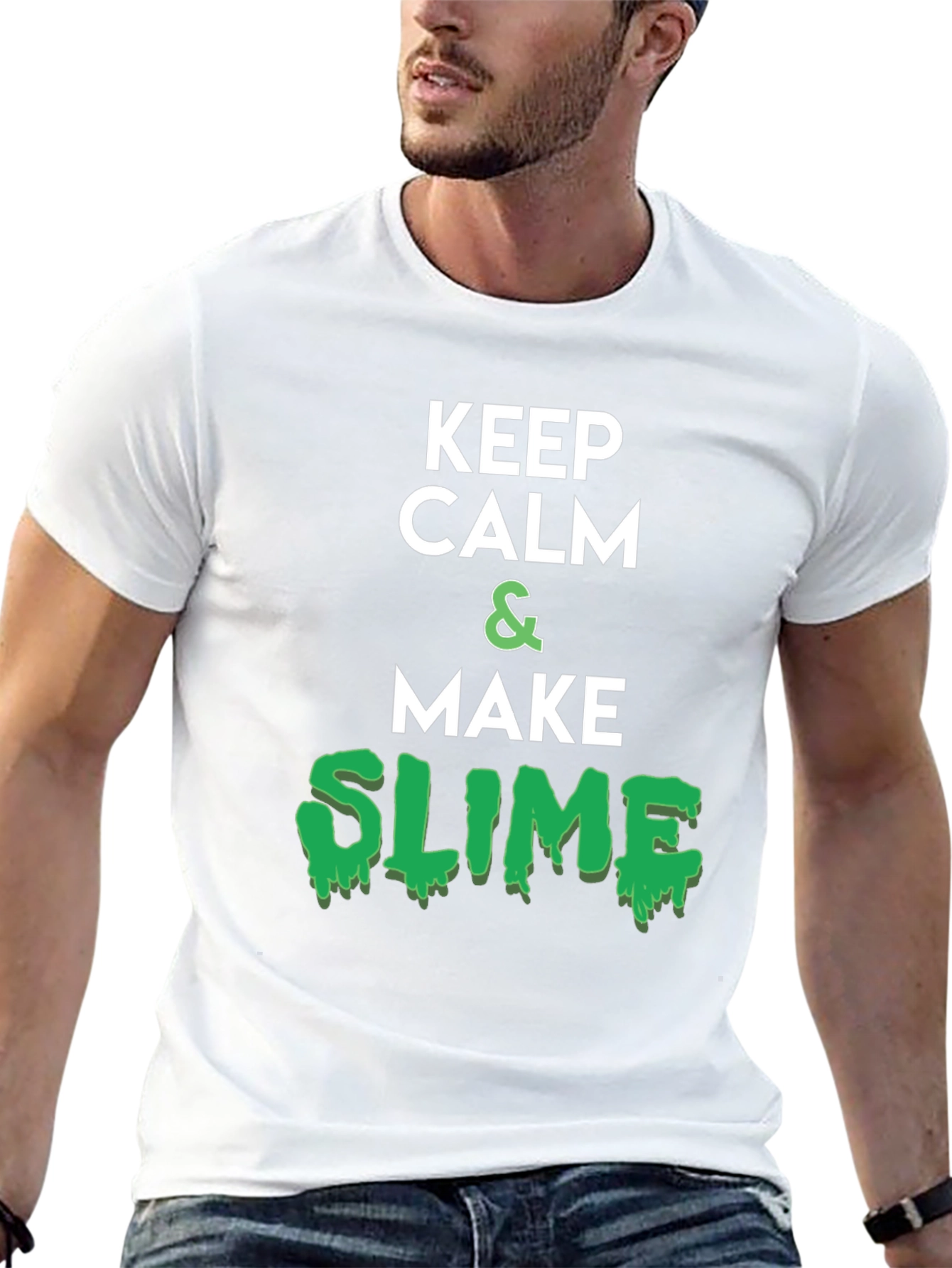 Keep Calm & Make Slime Black T-Shirt