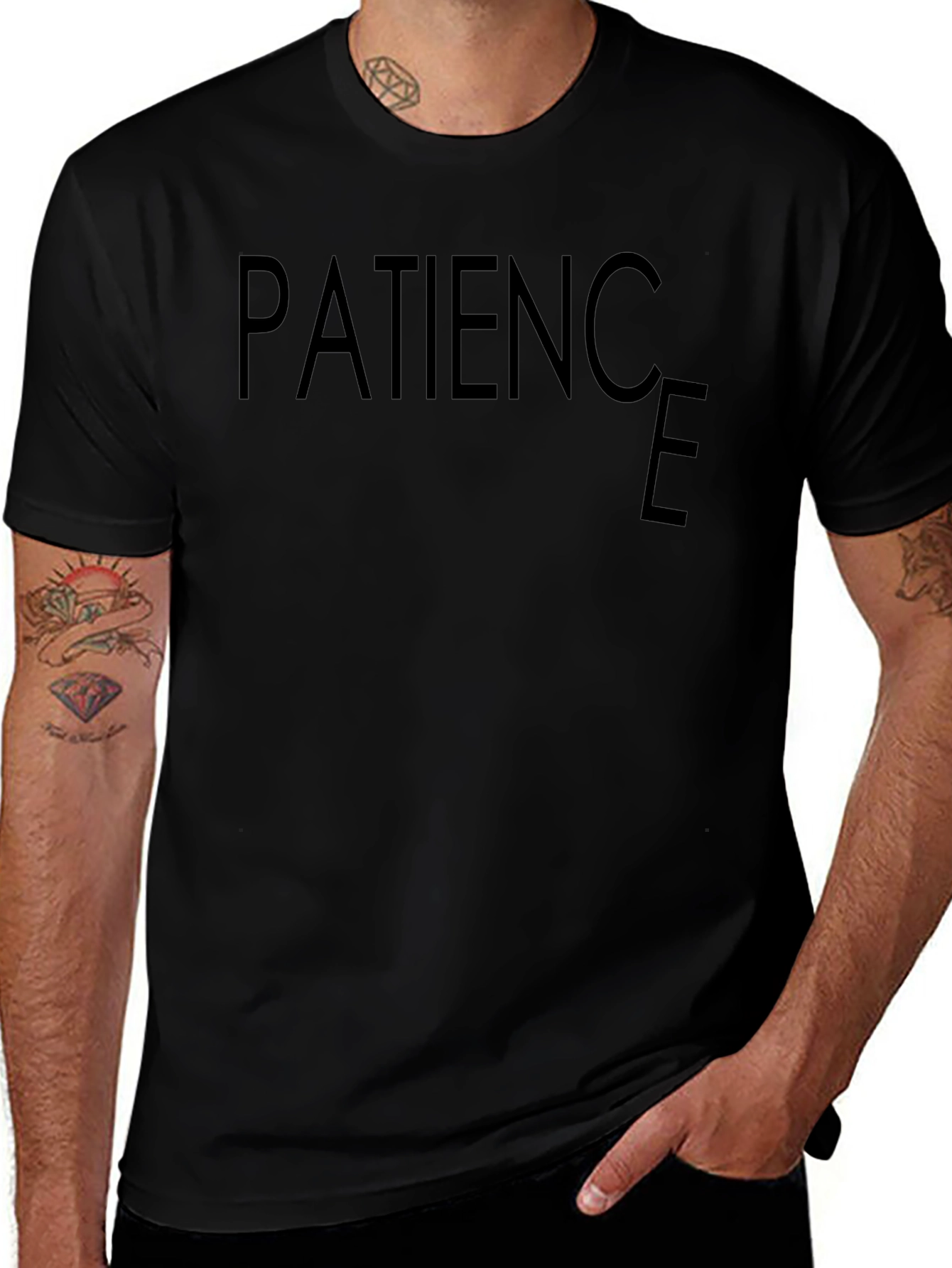 Patience Graphic Tee - Minimalist Style