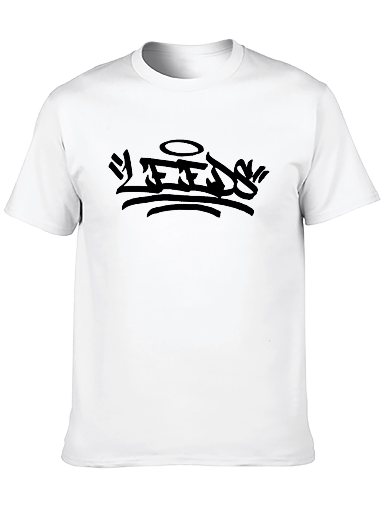 Mens Black Graphic Tee - Urban Streetwear Style