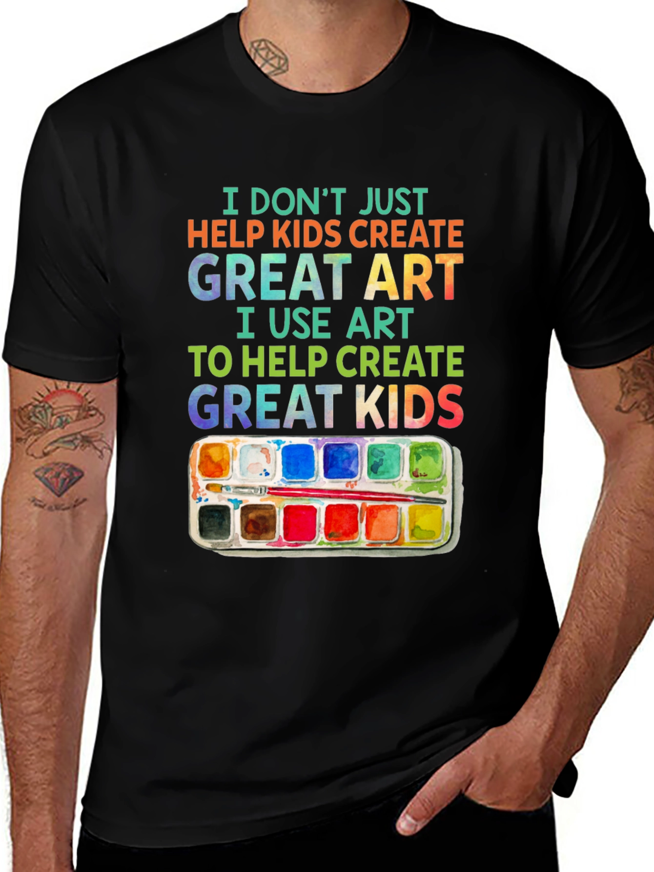 Artist Teach Great Kids Graphic T-Shirt