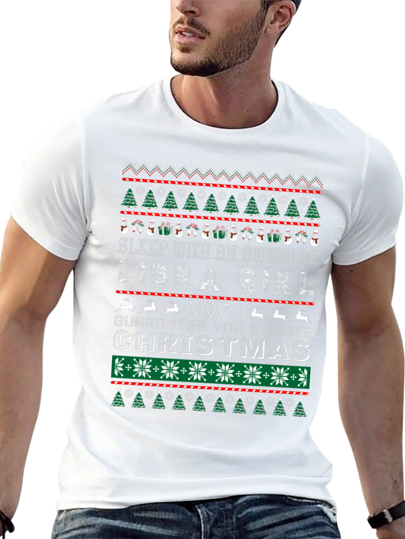 Libra Girl Christmas Ugly Sweater T-Shirt