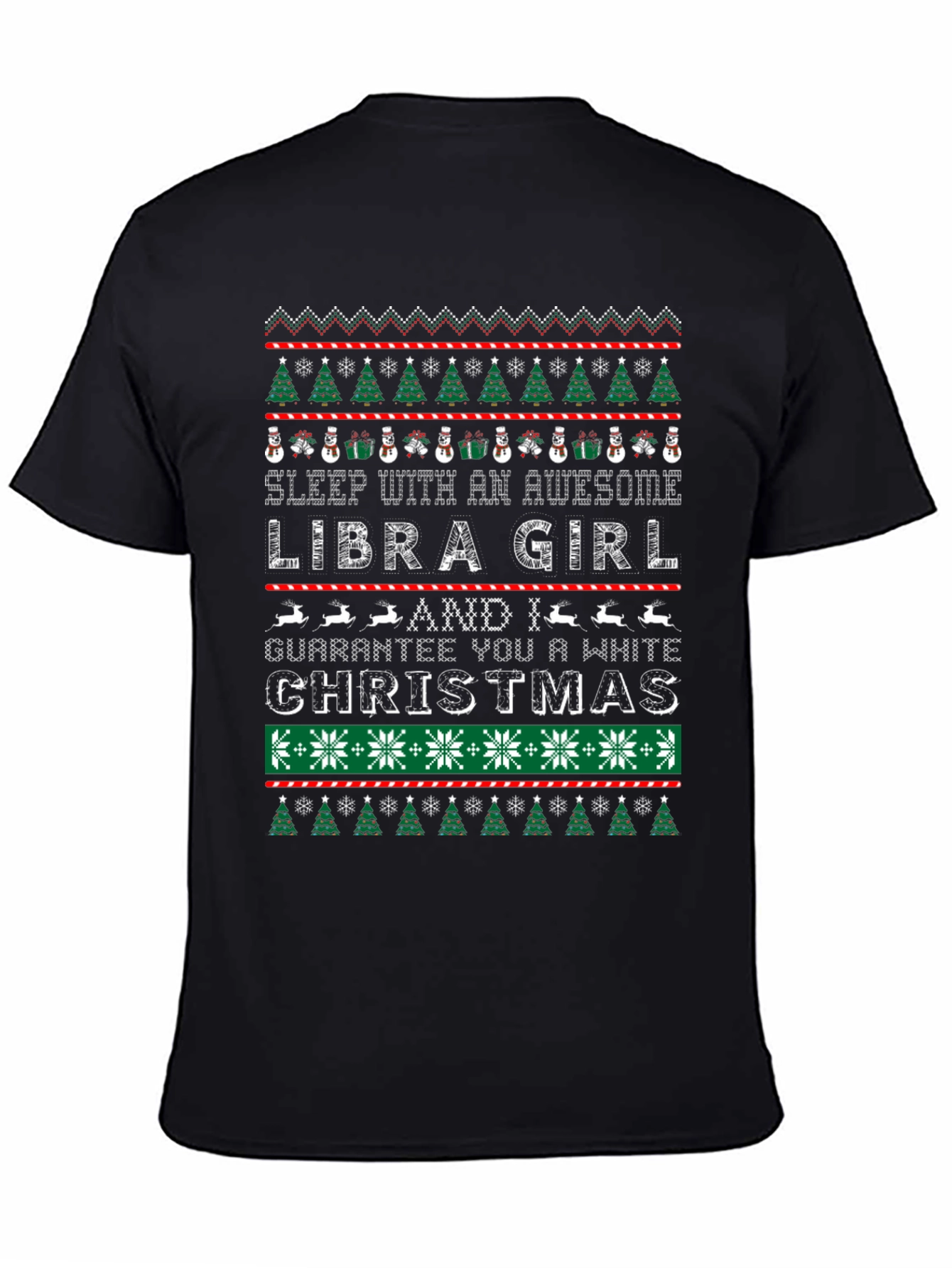 Libra Girl Christmas Ugly Sweater T-Shirt