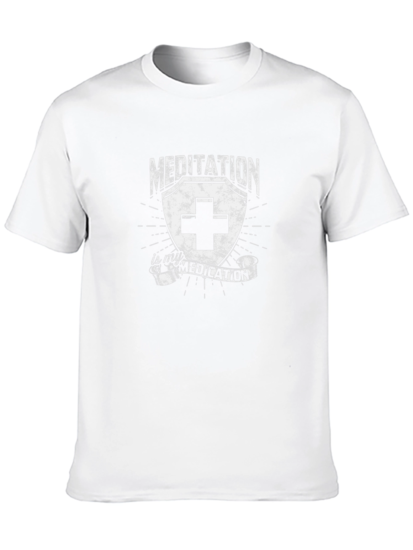 Meditation is My Medication Black T-Shirt