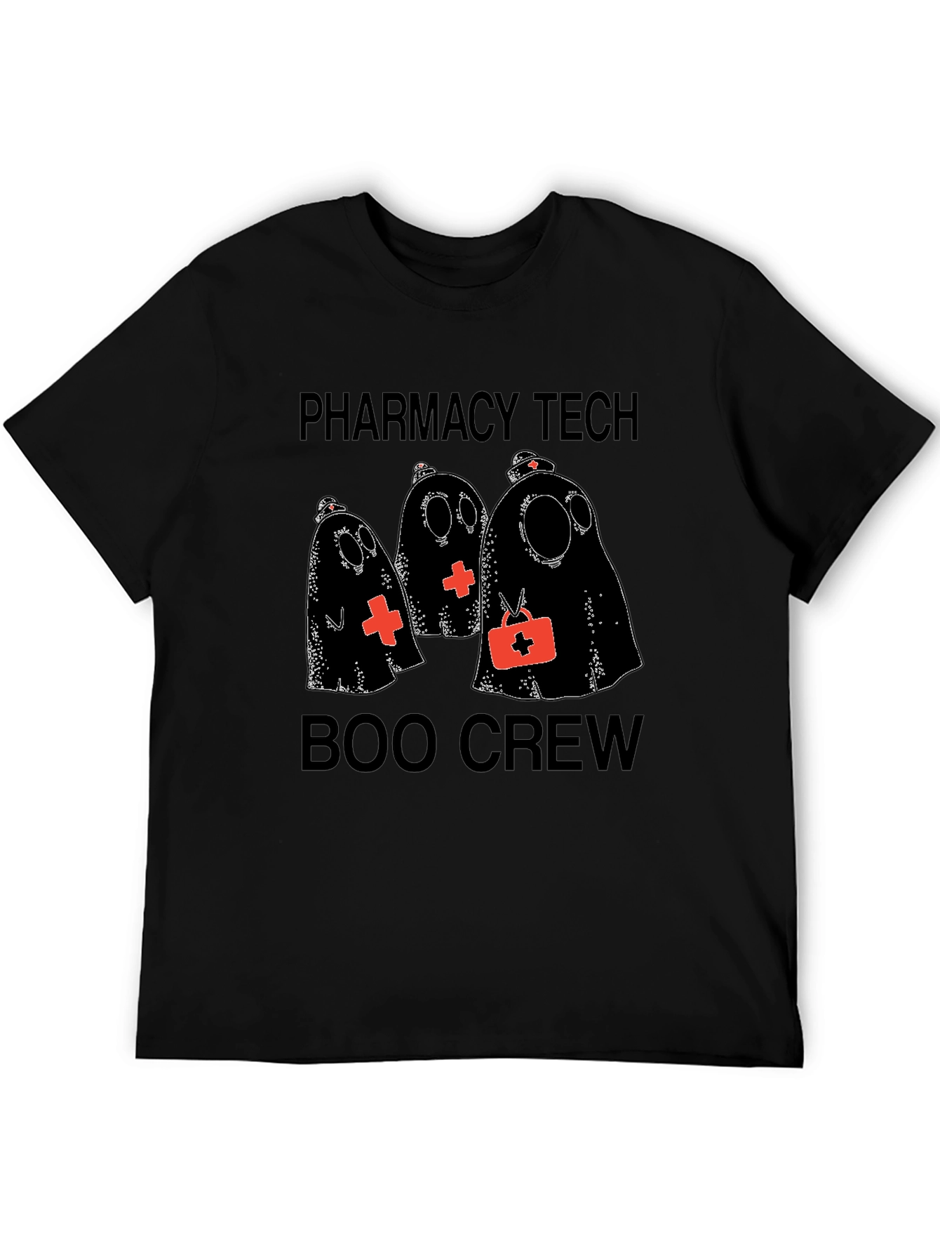 Pharmacy Tech Boo Crew Halloween Graphic Tee