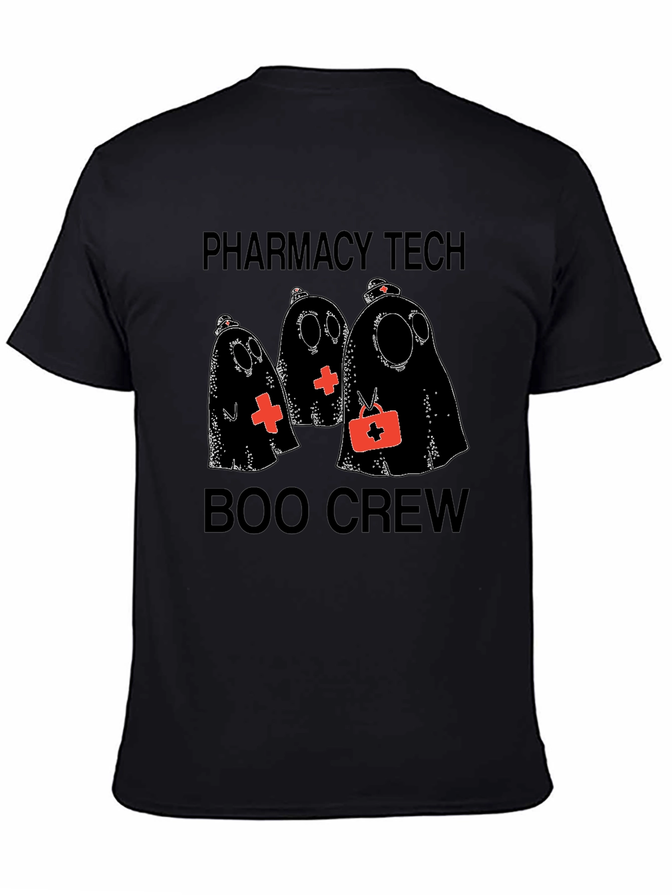 Pharmacy Tech Boo Crew Halloween Graphic Tee