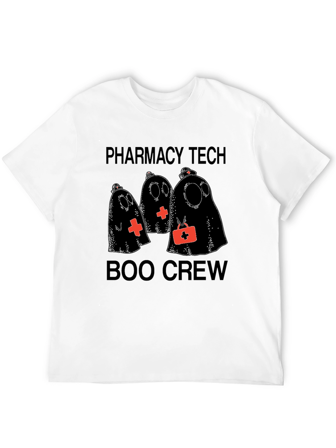 Pharmacy Tech Boo Crew Halloween Graphic Tee
