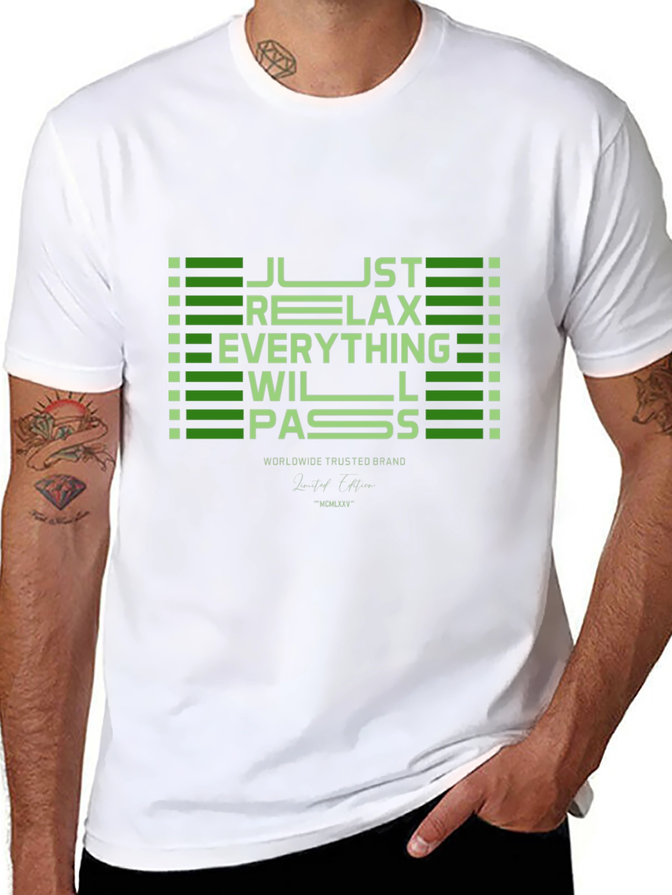 Just Relax T-Shirt - Modern Graphic Tee