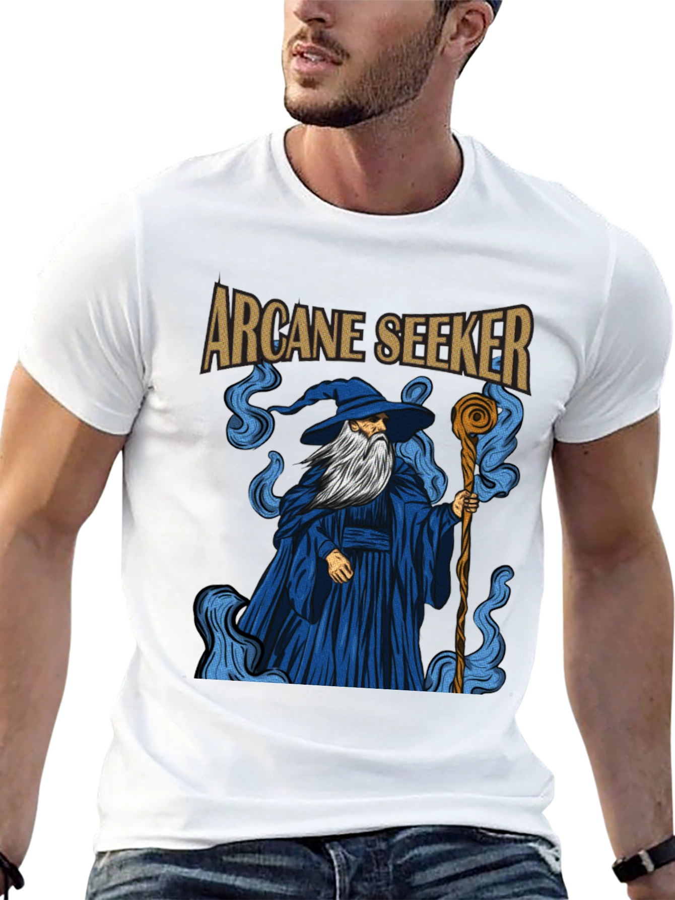 Arcane Seeker T-Shirt Wizard Graphic Tee