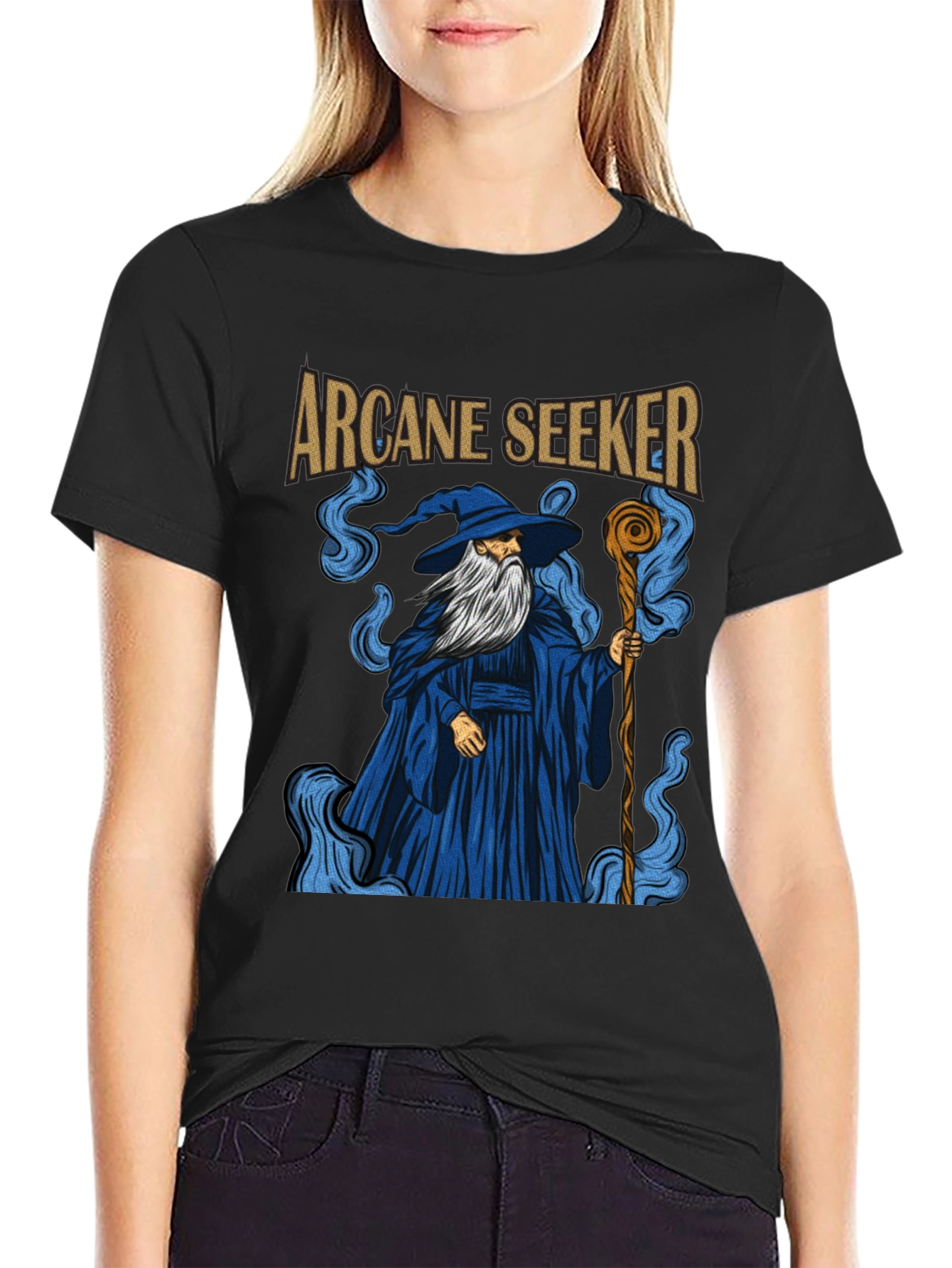 Arcane Seeker T-Shirt Wizard Graphic Tee