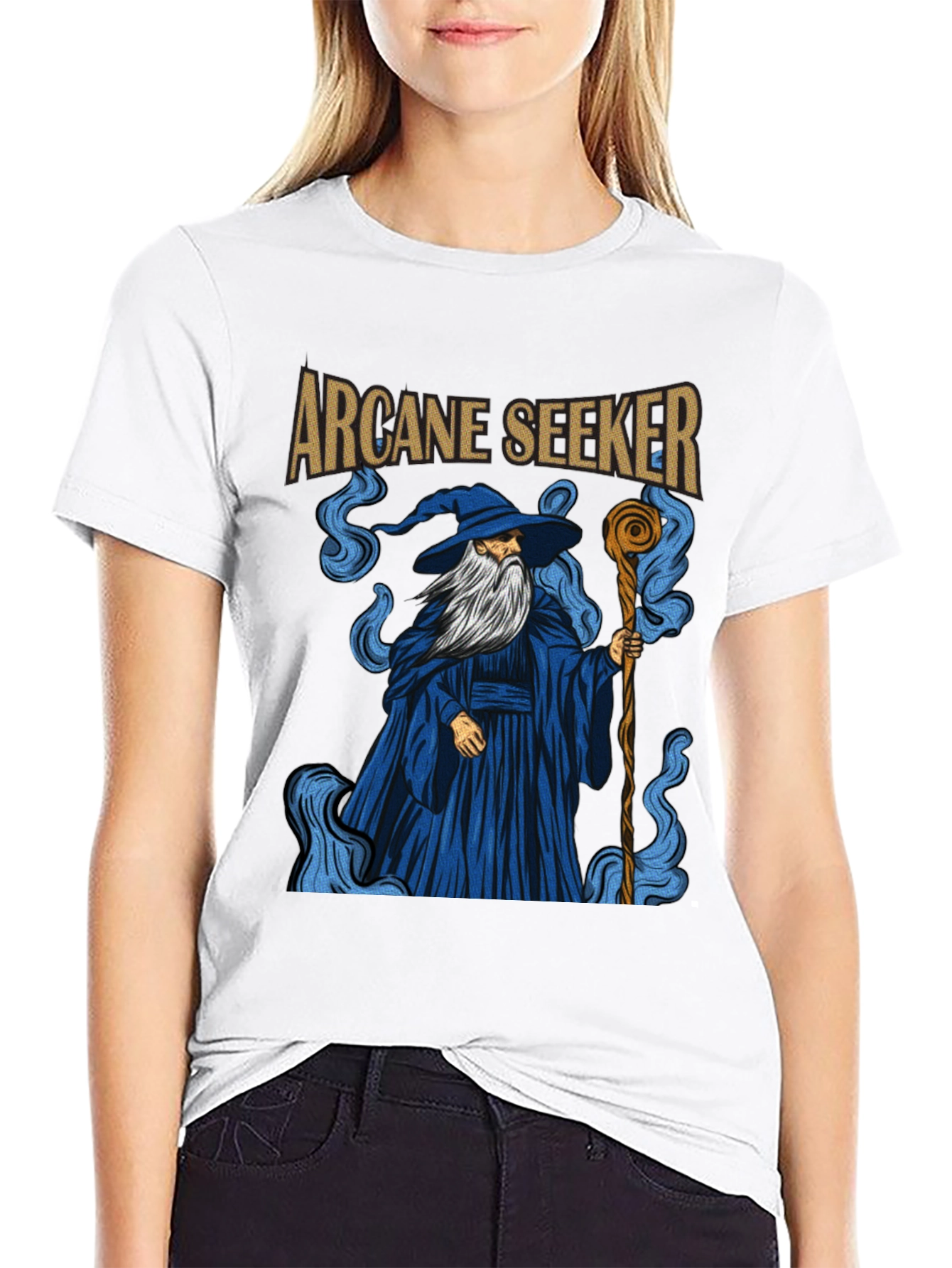 Arcane Seeker T-Shirt Wizard Graphic Tee