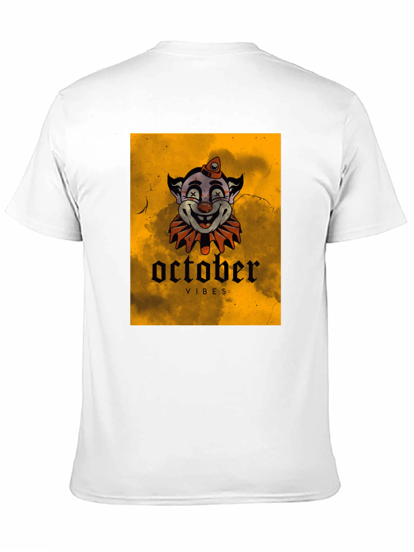 October Vibes Clown Graphic T-Shirt
