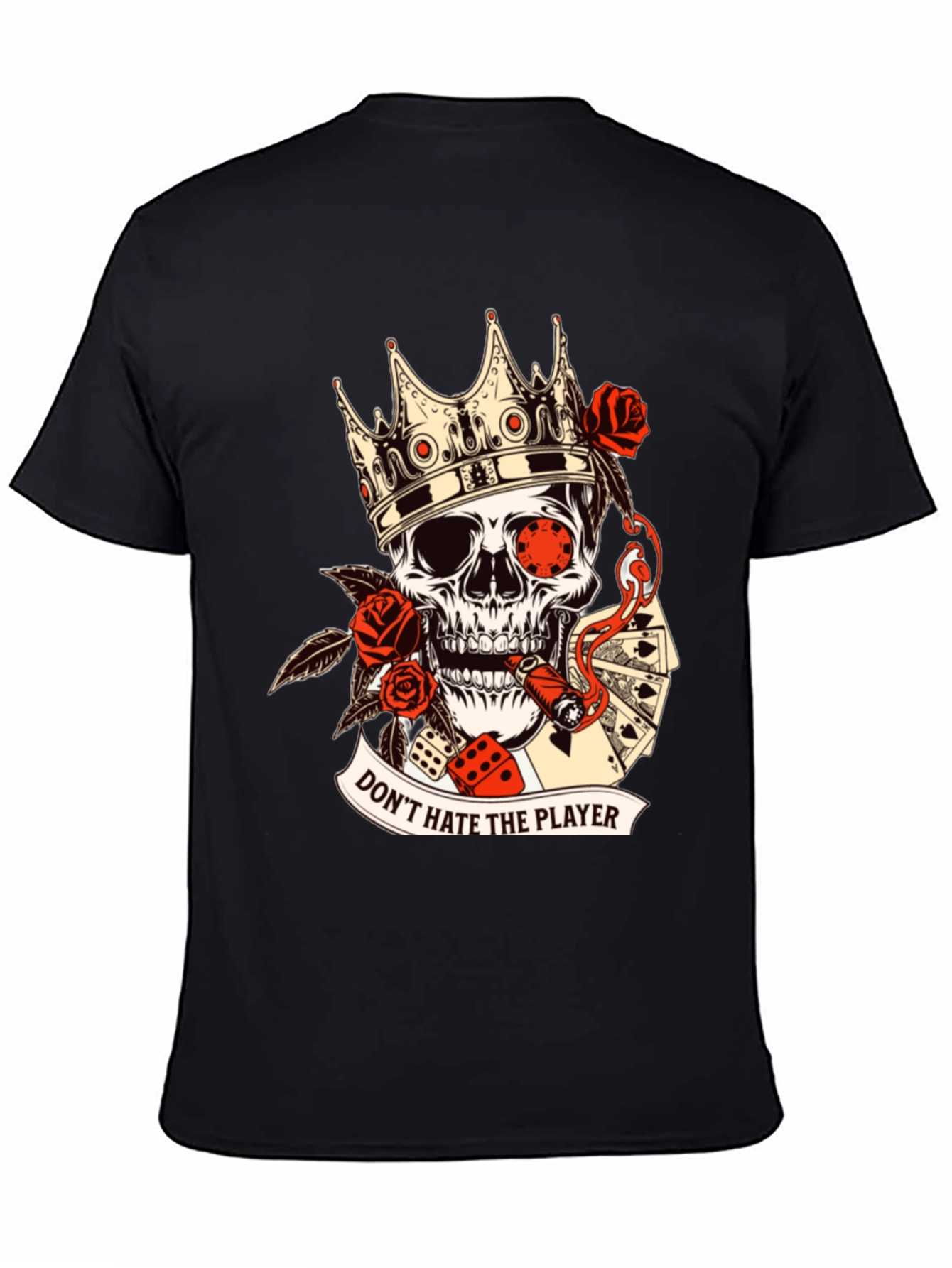 Dont Hate the Player Skull Graphic Tee