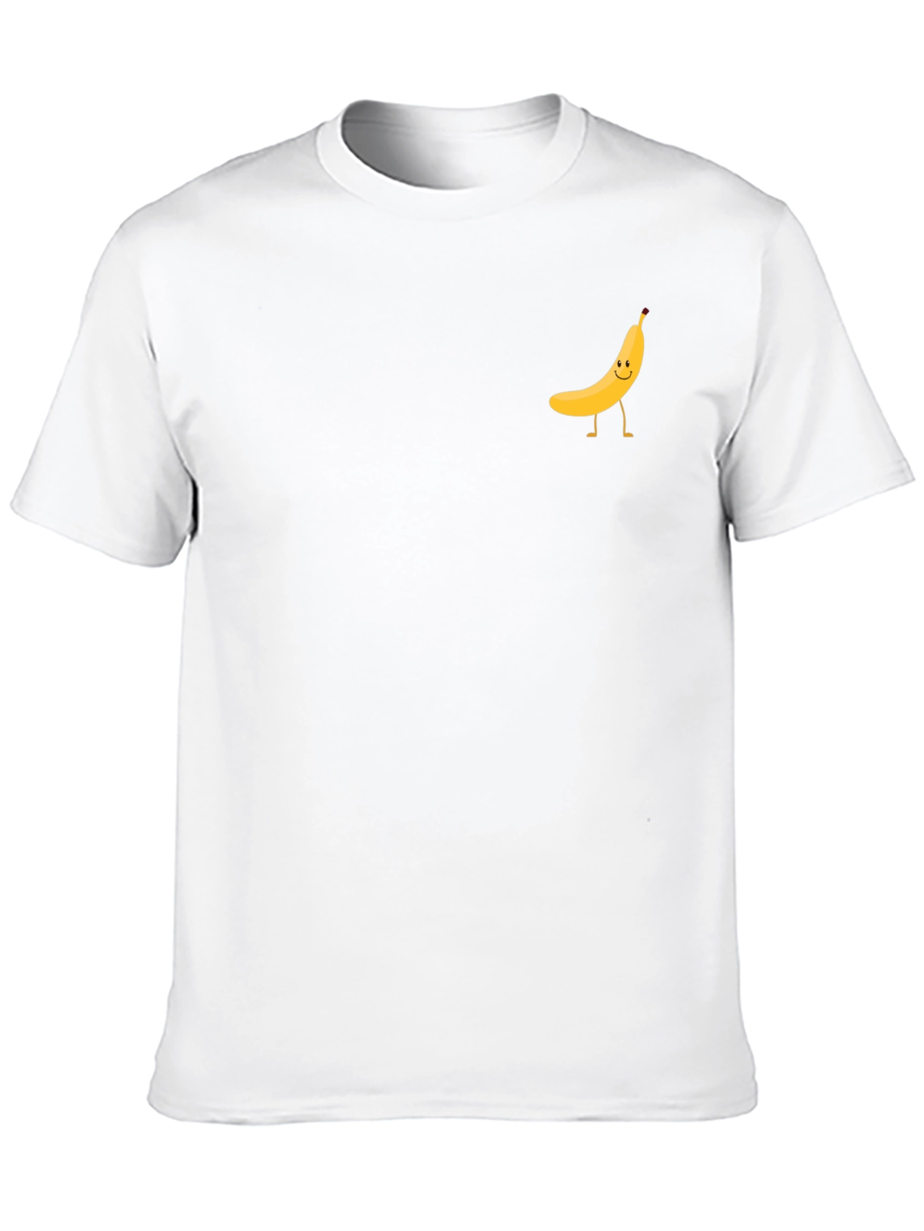 Walking Banana Graphic Tee - Black Cotton T-Shirt