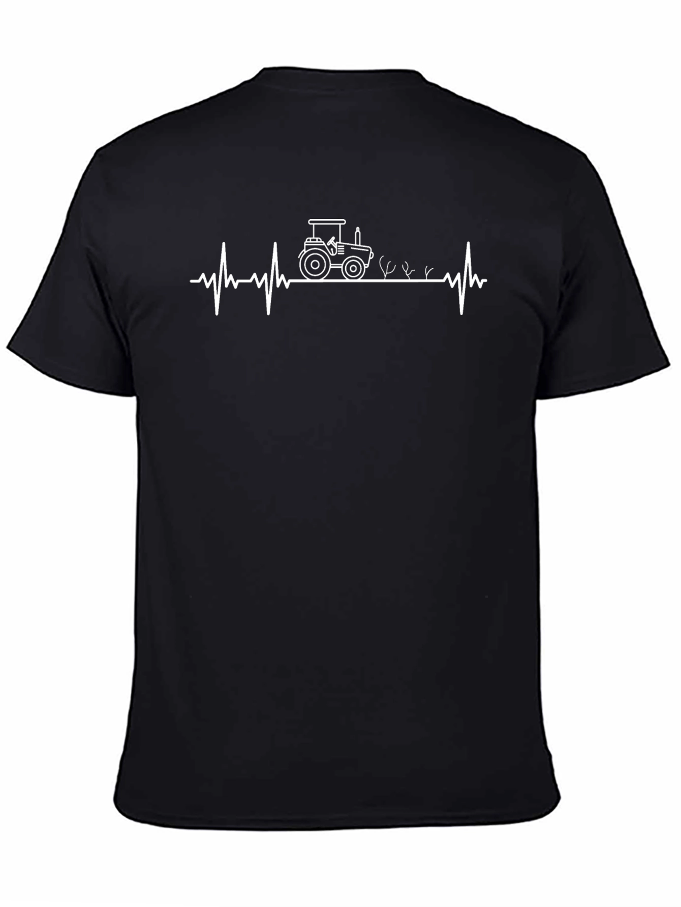 Tractor Heartbeat Graphic Tee - Farm Lover Shirt