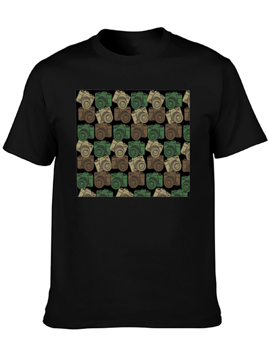 Camera Pattern T-Shirt - Photo Lover Apparel