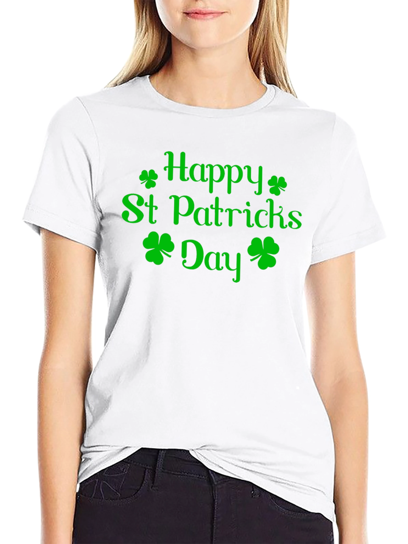 Happy St. Patricks Day Green Shamrock T-Shirt