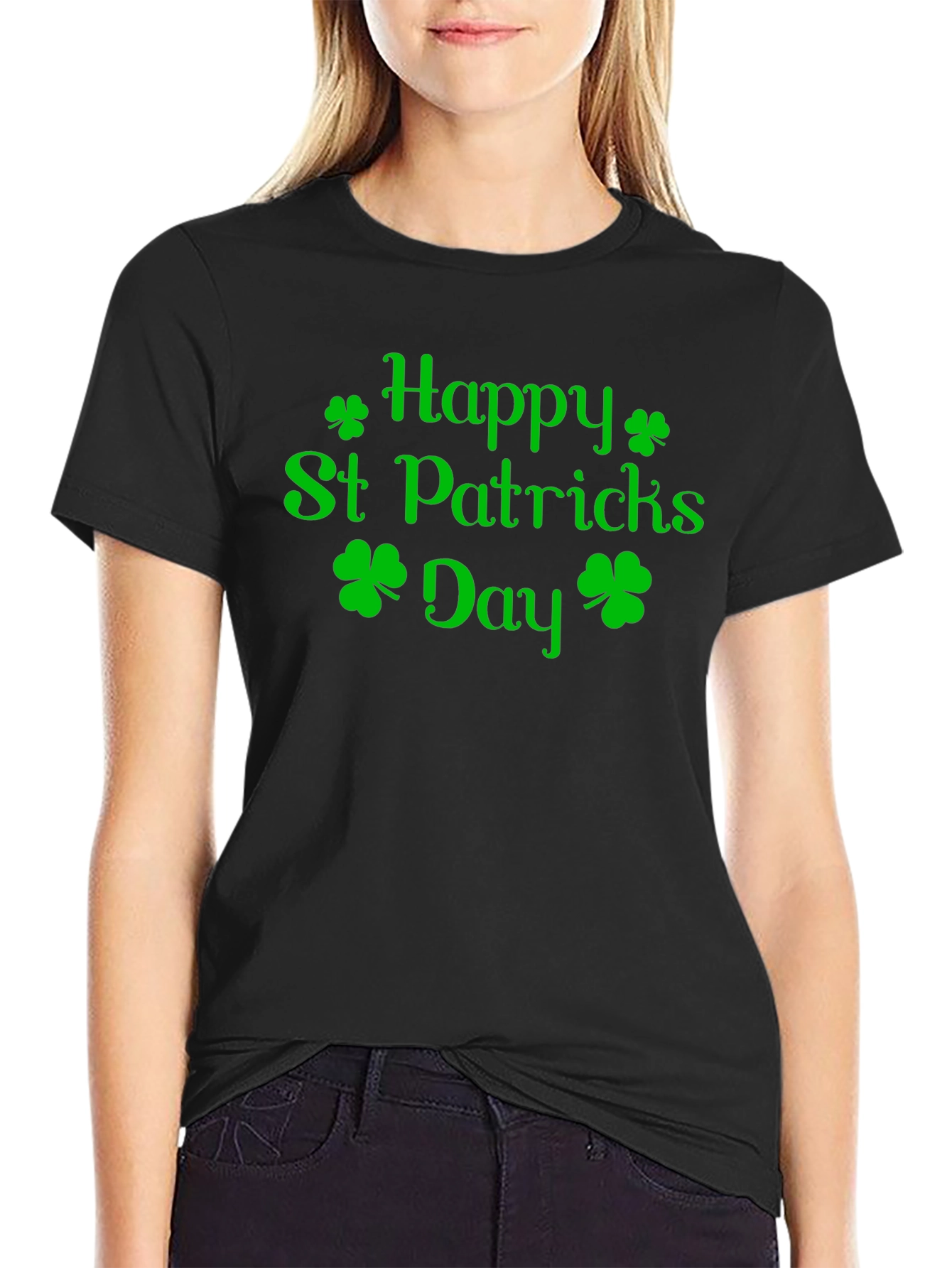 Happy St. Patricks Day Green Shamrock T-Shirt