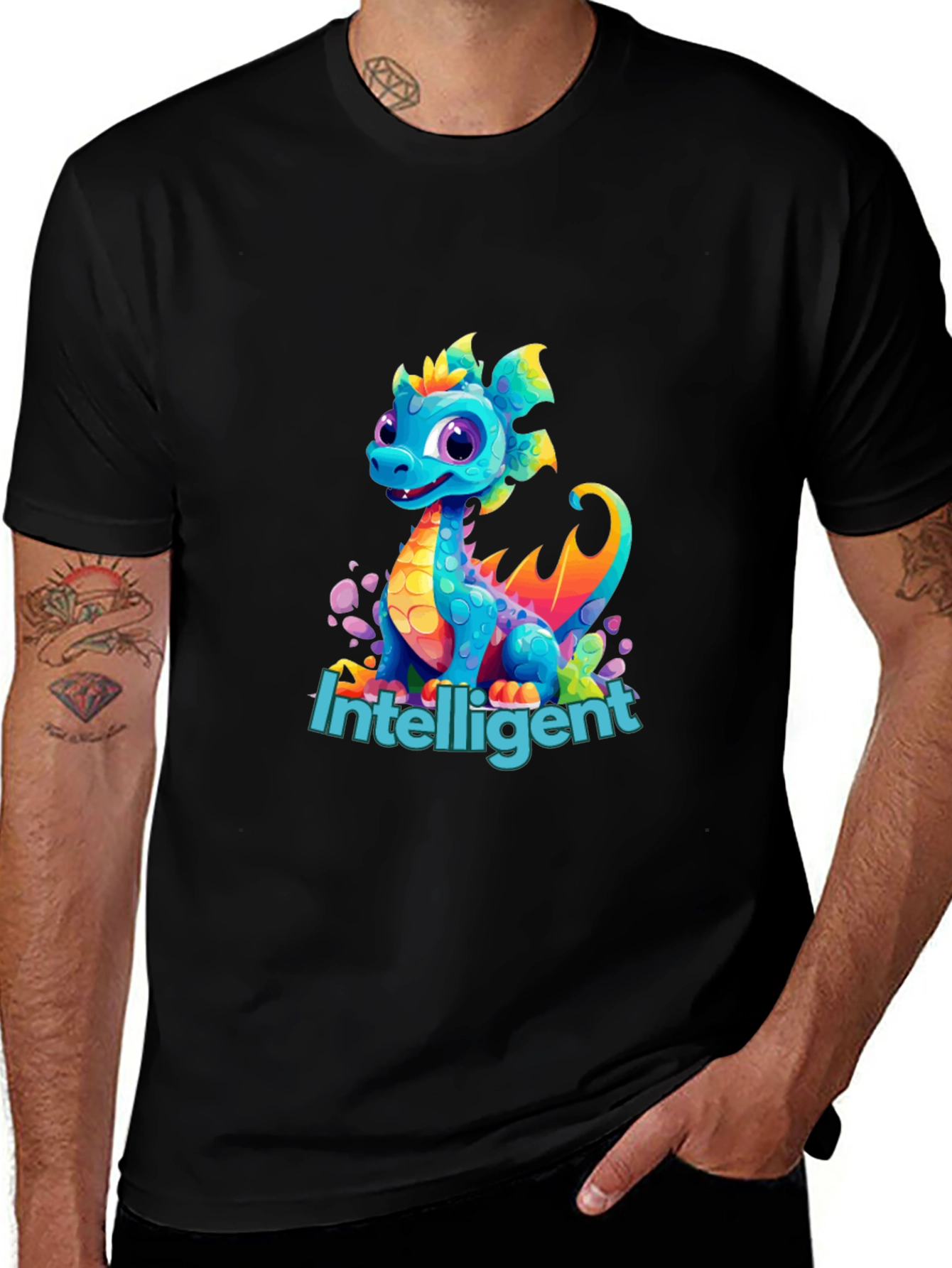 Intelligent Dragon Graphic Tee