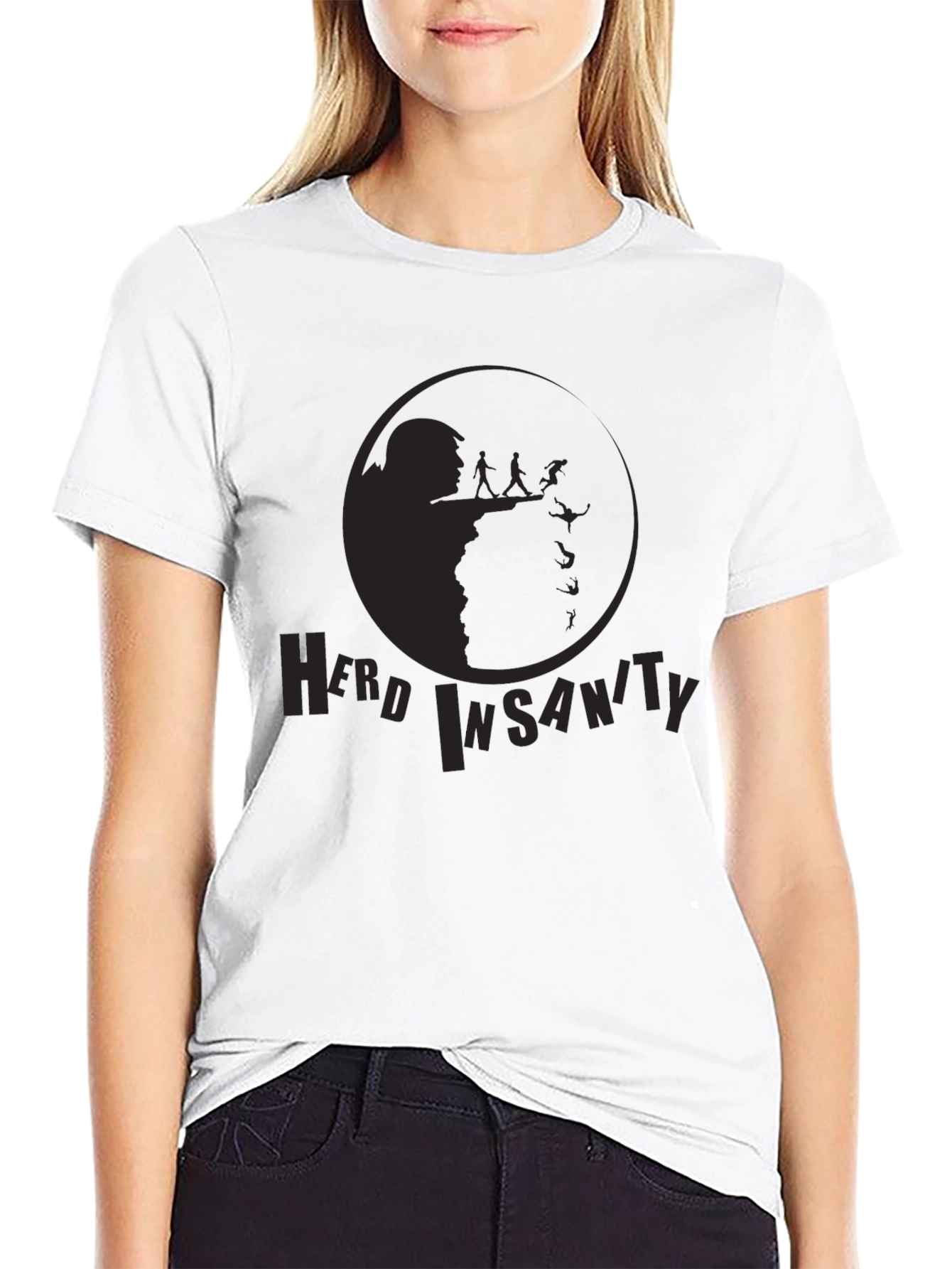 Herd Insanity Black Graphic Tee
