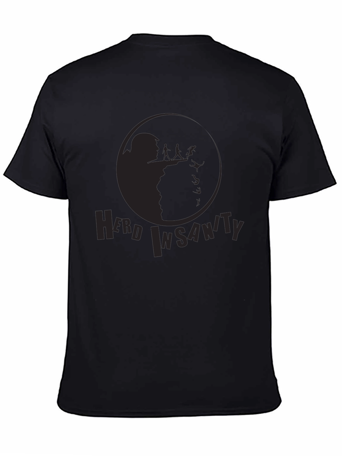 Herd Insanity Black Graphic Tee