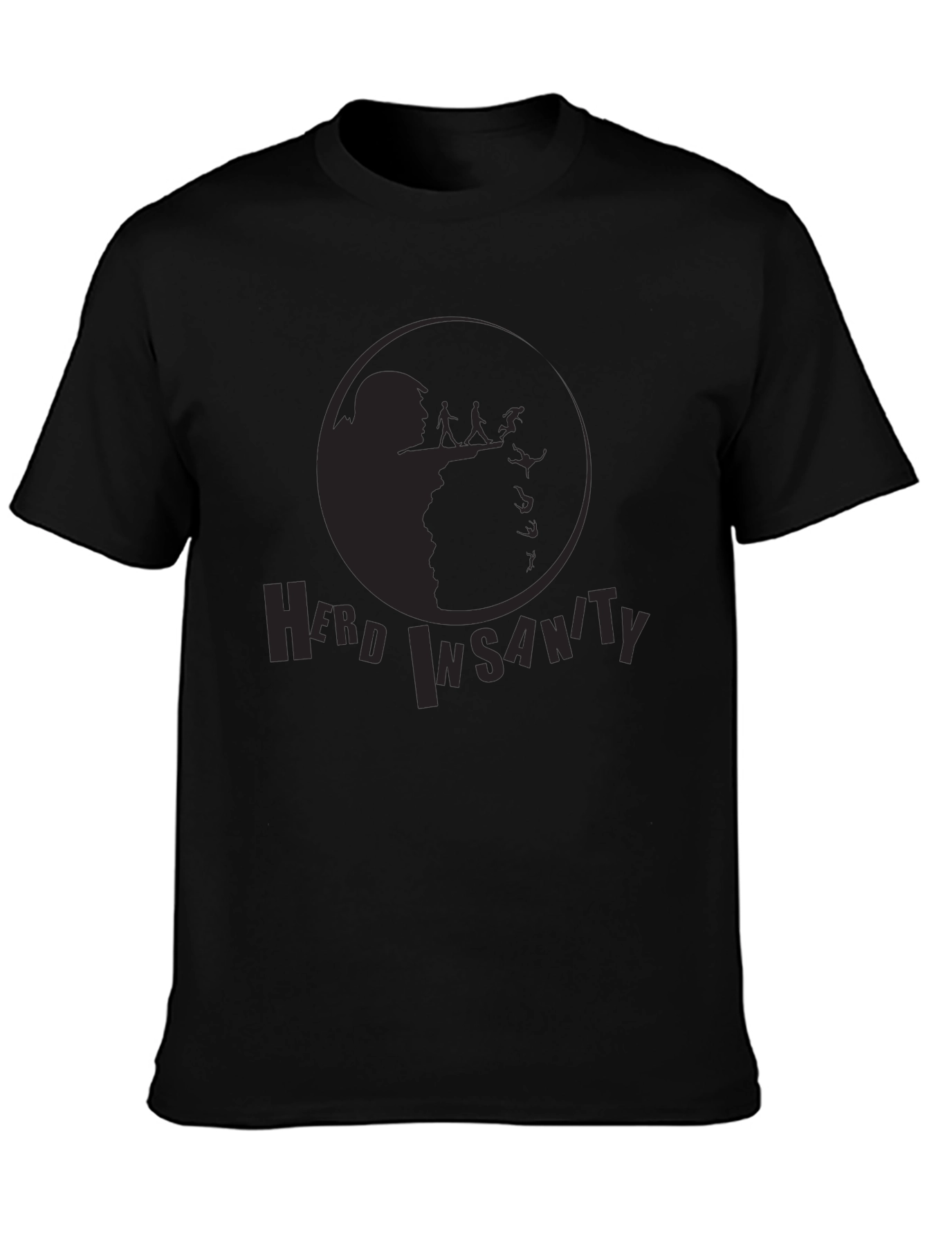 Herd Insanity Black Graphic Tee