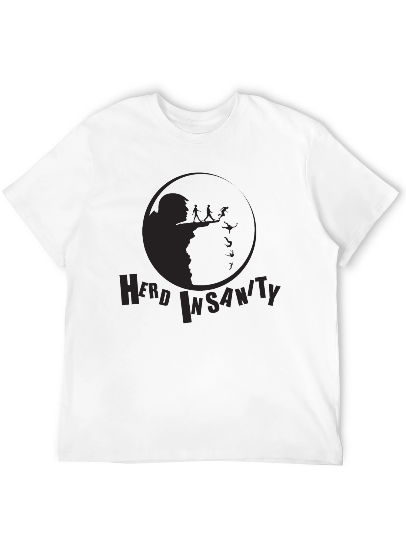 Herd Insanity Black Graphic Tee