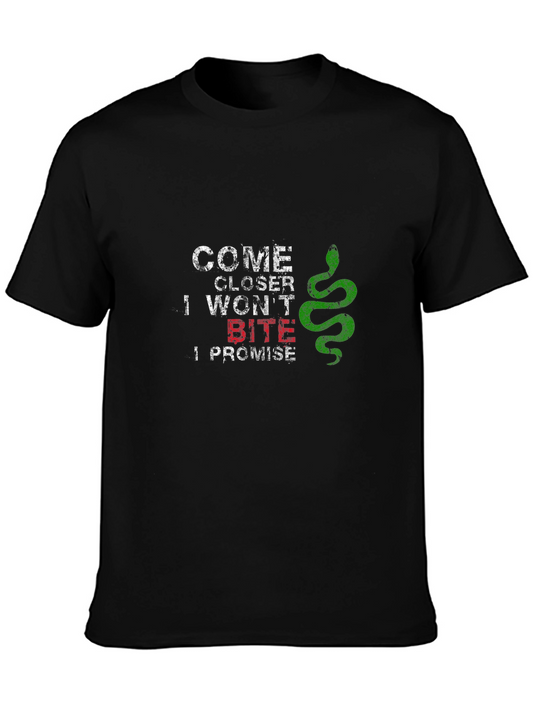 Come Closer Snake T-Shirt - I Wont Bite I Promise!